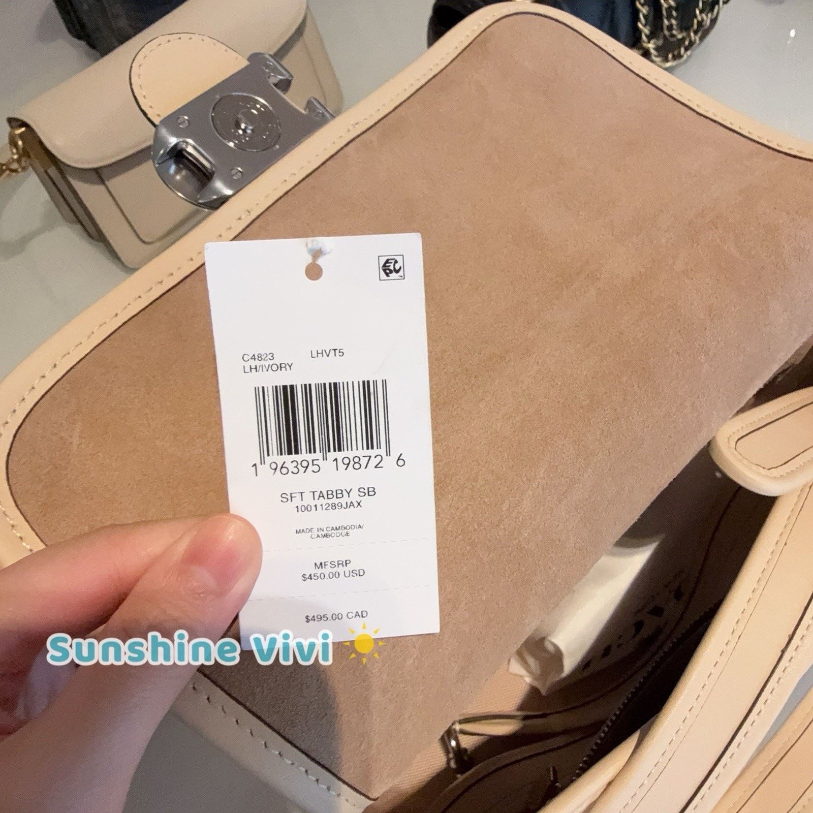 Coach NWT Coach Tabby Soft Leather Shoulder Bag C4823 LH/IVORY Size ONE SIZE - 5 Thumbnail