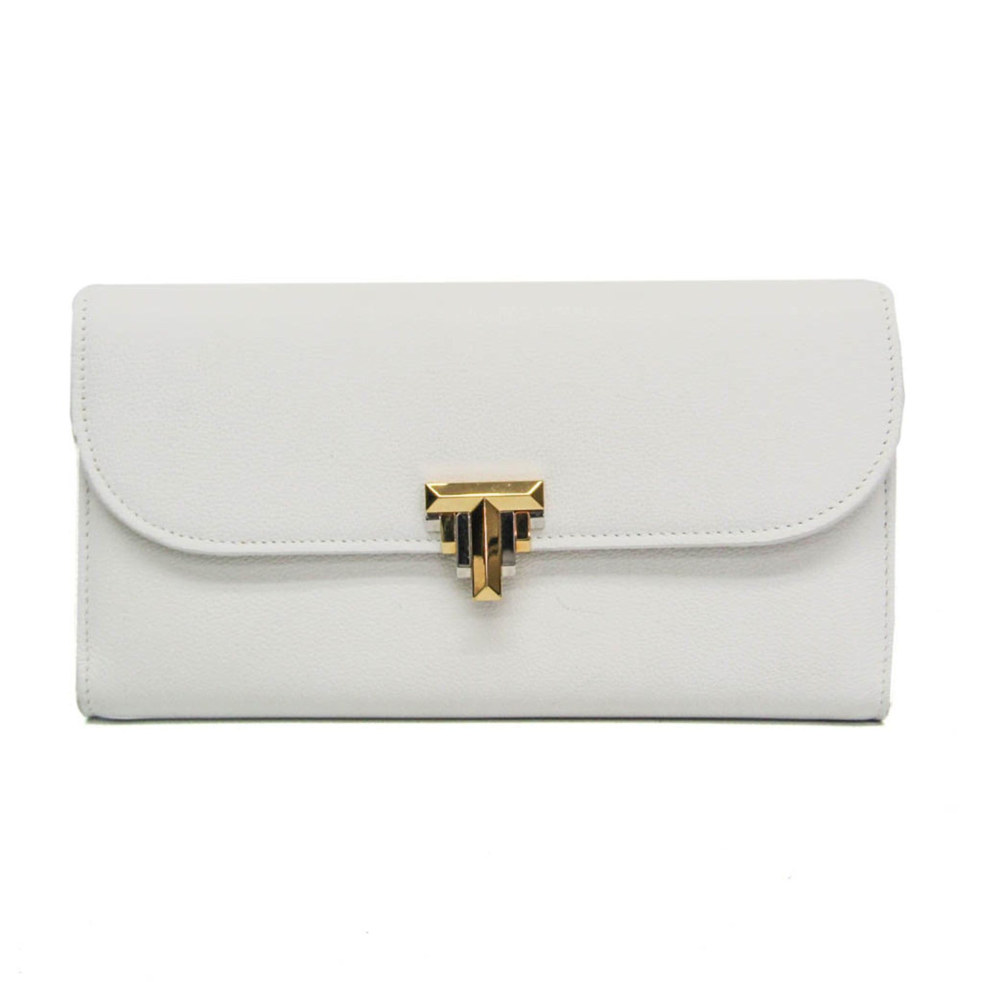 Tiffany & Co. Tiffany Flap Continental Wallet Women's Leather Long Wallet (bi-fold) White Size ONE SIZE - 1 Thumbnail