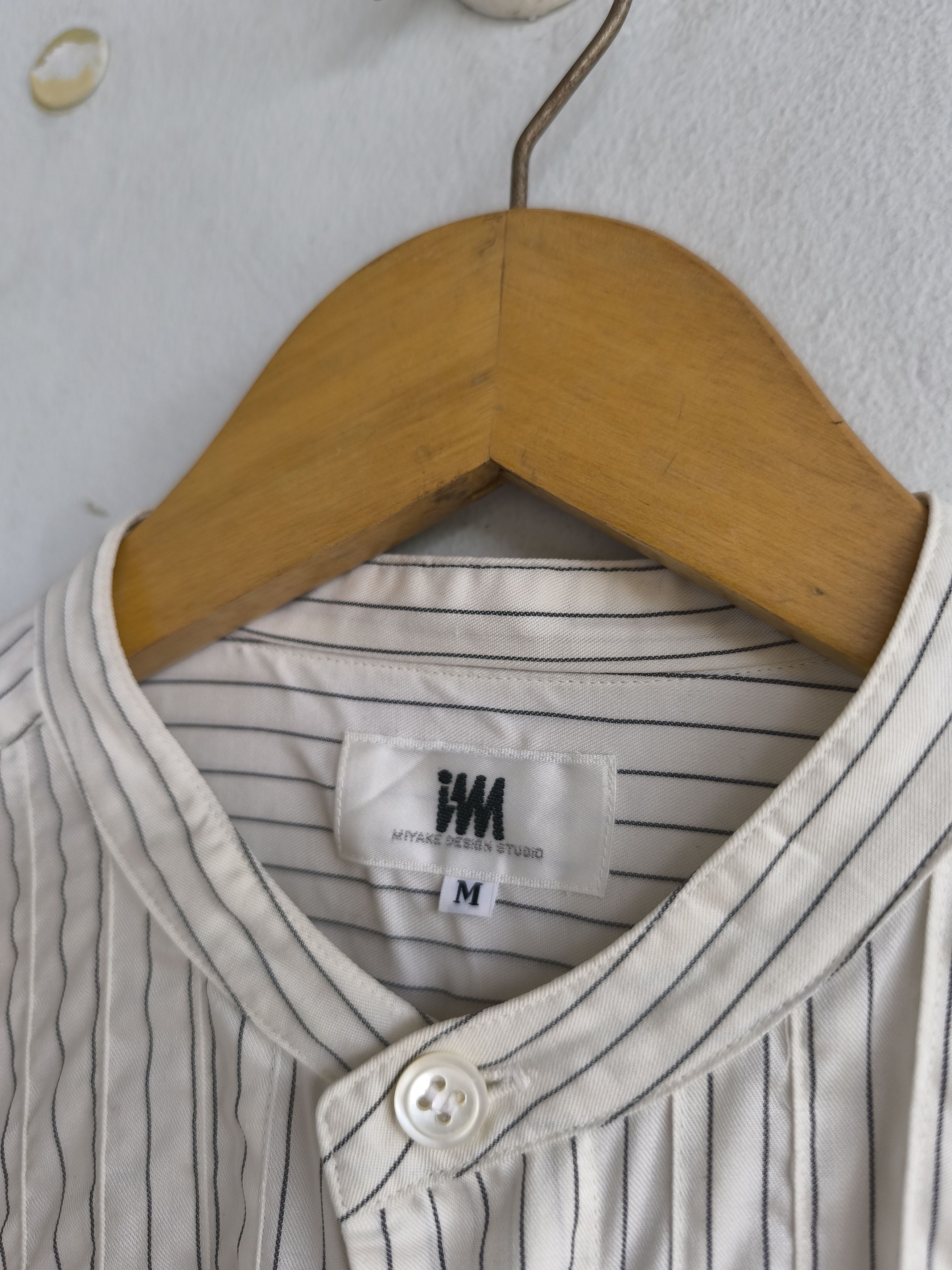 Issey Miyake × Japanese Brand Vintage Issey Miyake pleated mandarin shirt Size US M / EU 48-50 / 2 - 3 Thumbnail