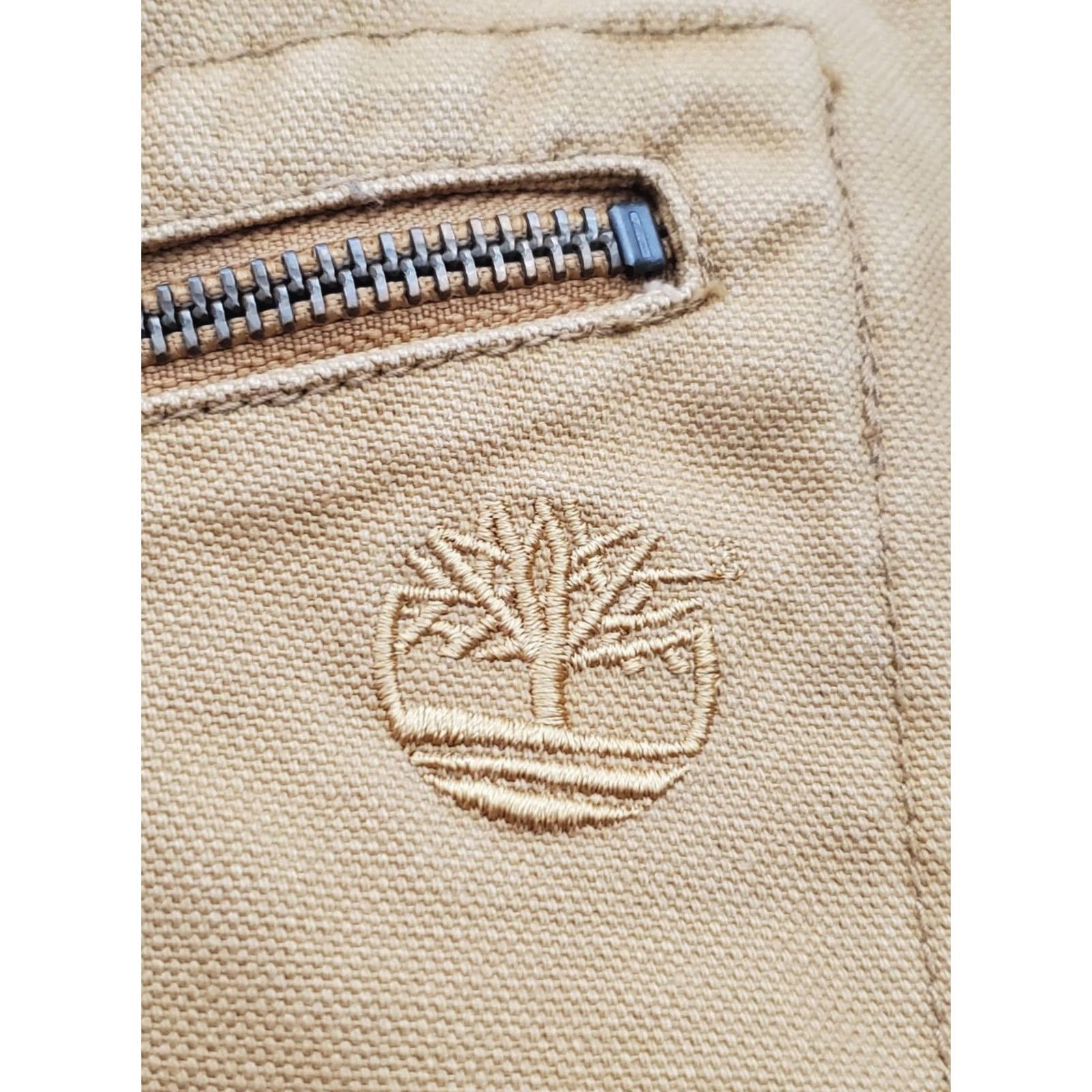 Timberland VINTAGE Timberland Washed Canvas Bomber Field Jacket Wheat Brown Corduroy Trim Men's XL Jacket Size US XL / EU 56 / 4 - 4 Thumbnail