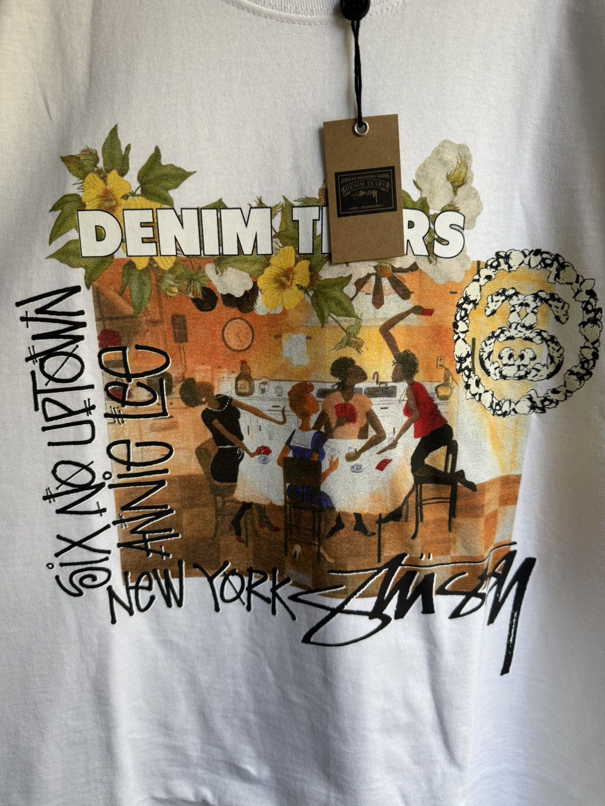 STÜSSY & DENIM TEARS ANNIE LEE TEE XL