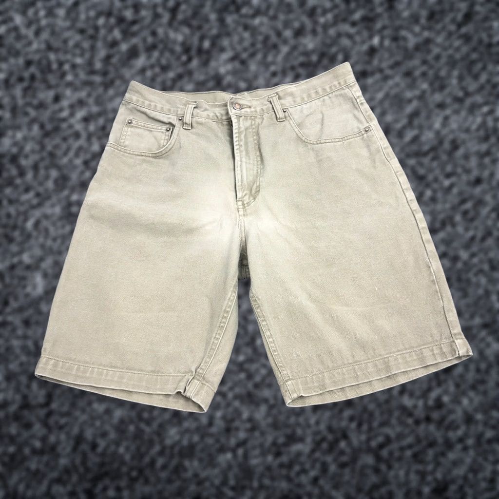 Vintage VINTAGE Todays News Shorts Mens 34 Beige VTG Khaki Cotton Denim Twill High Rise Casual Skater Size US 34 / EU 50 - 1 Thumbnail