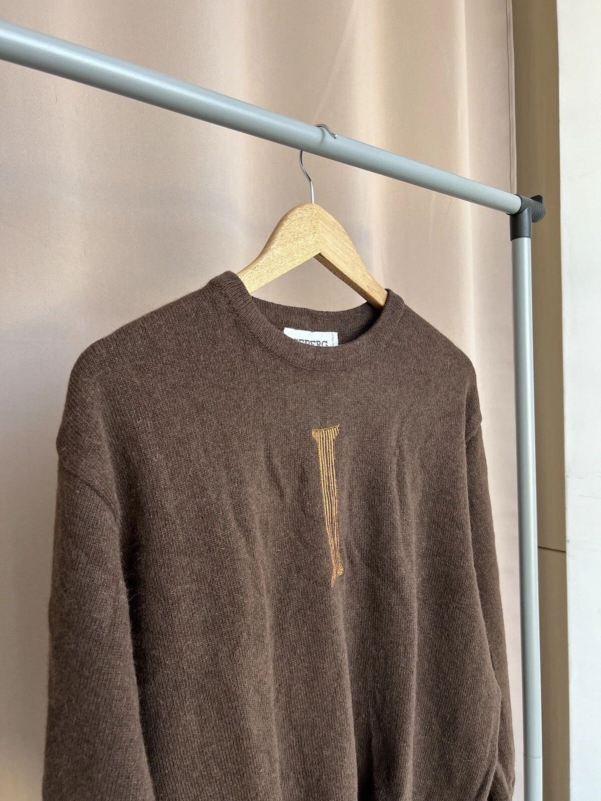 Iceberg Iceberg Embroidered Logo Wool Knit Sweater Mens Size M Size US M / EU 48-50 / 2 - 3 Thumbnail
