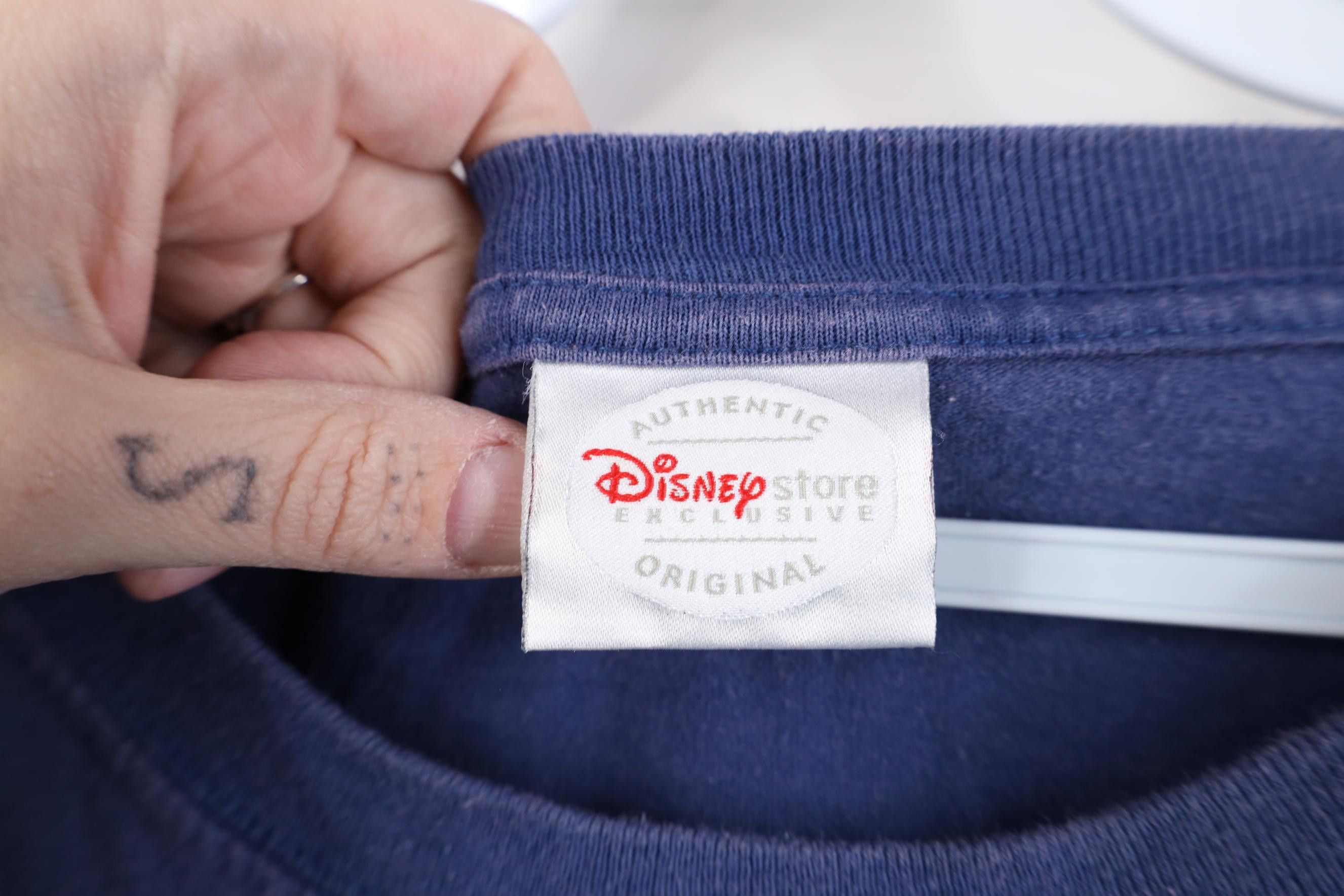 Disney Vintage 90s Y2K Disney Mickey Mouse Fireworks T-Shirt Blue Size US XXL / EU 58 / 5 - 9 Thumbnail