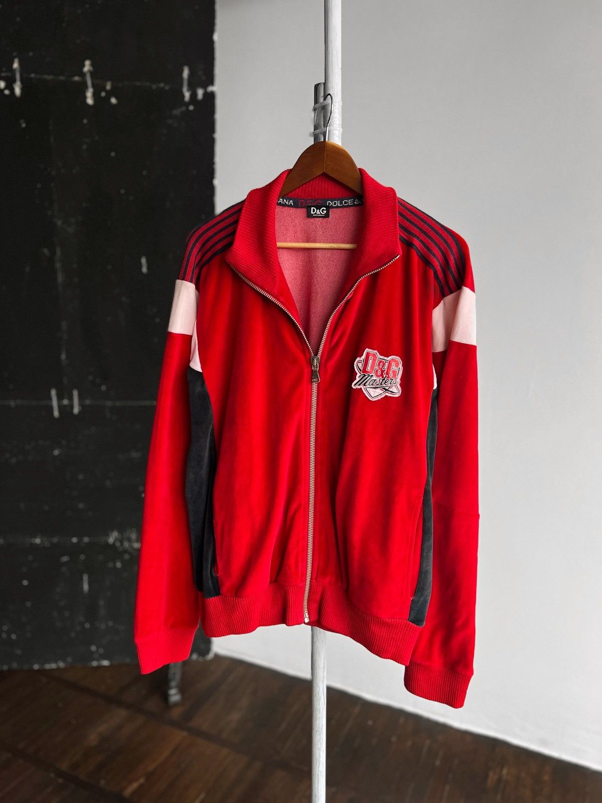 Dolce&Gabbana velours track jacket y2k