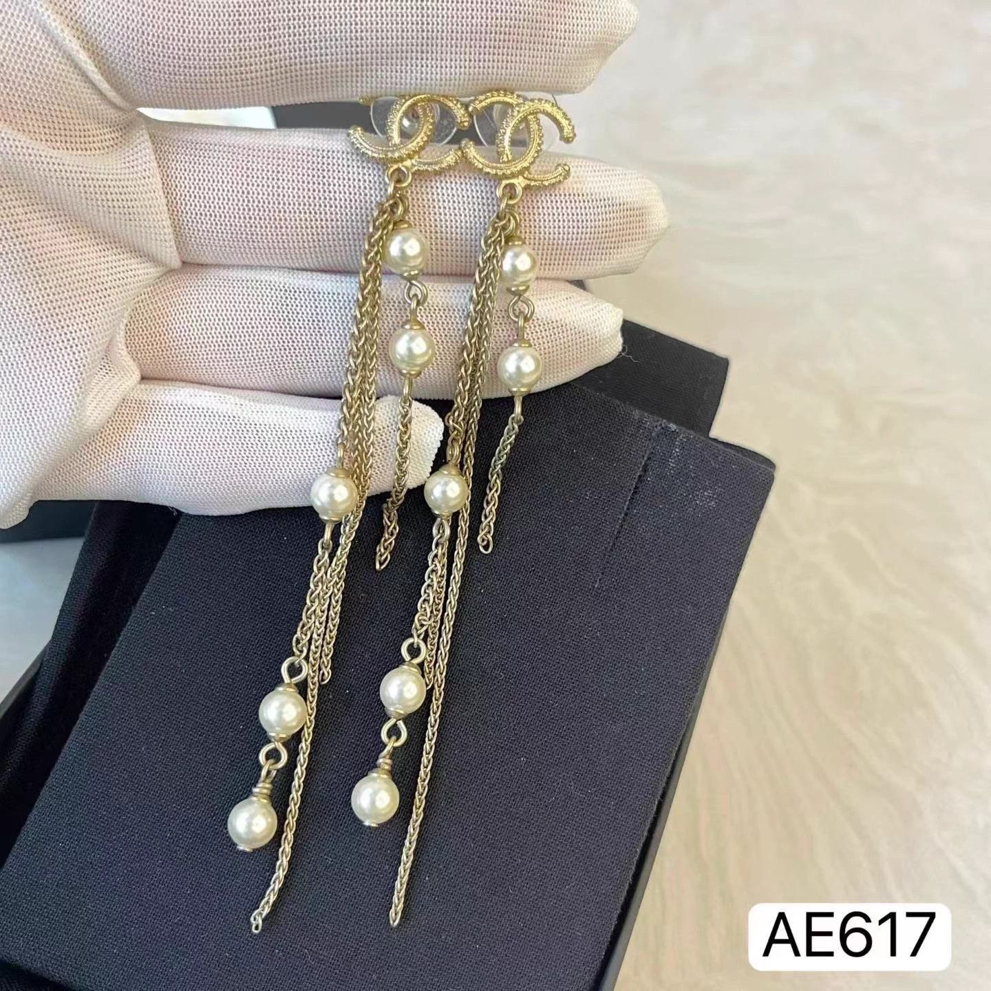 Chanel Chanel CC Pearl Tassel Long Earrings Size ONE SIZE - 6 Thumbnail