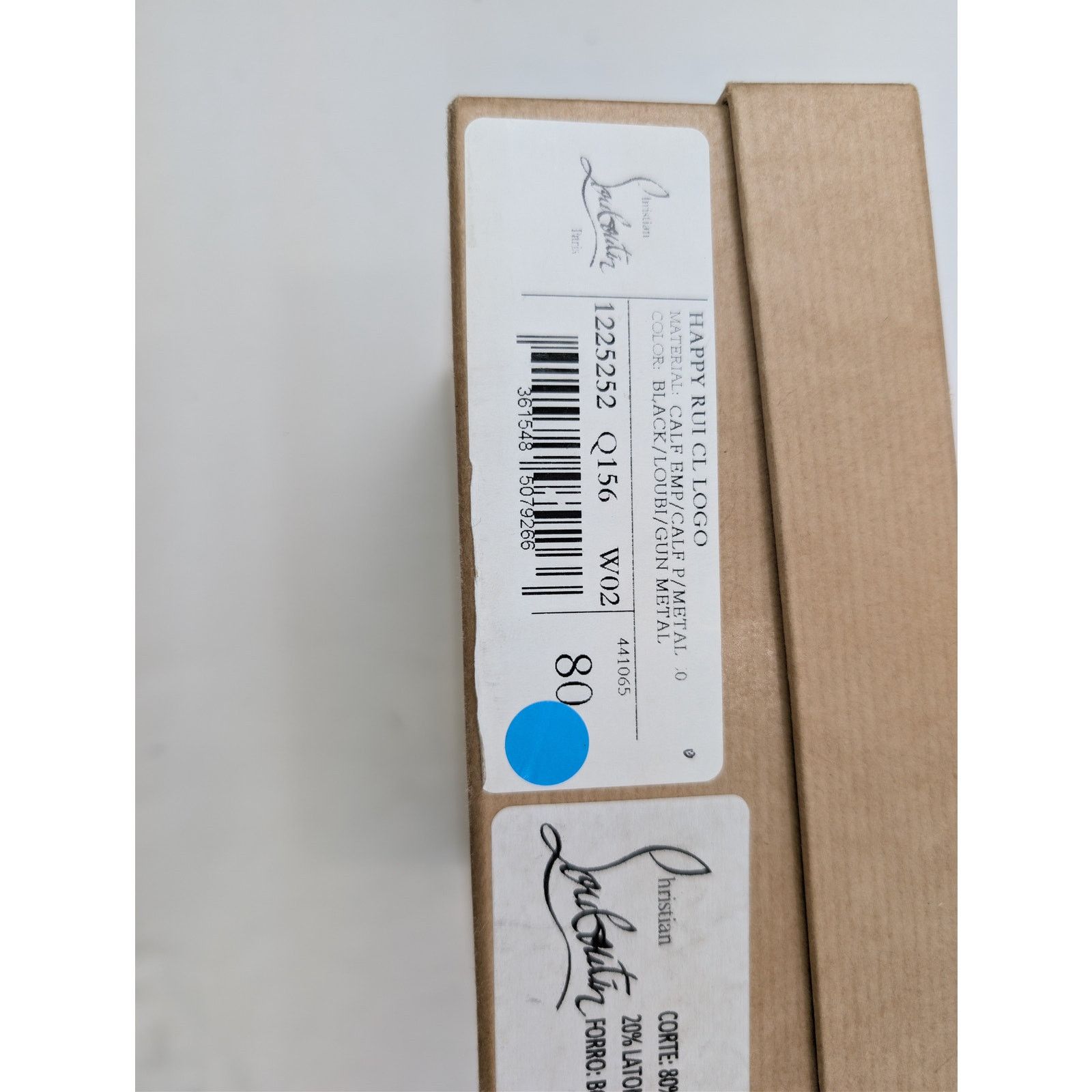 Christian Louboutin o1rshd1 Size: 85 / leather CL Logo belt in black Size 34 - 14 Thumbnail