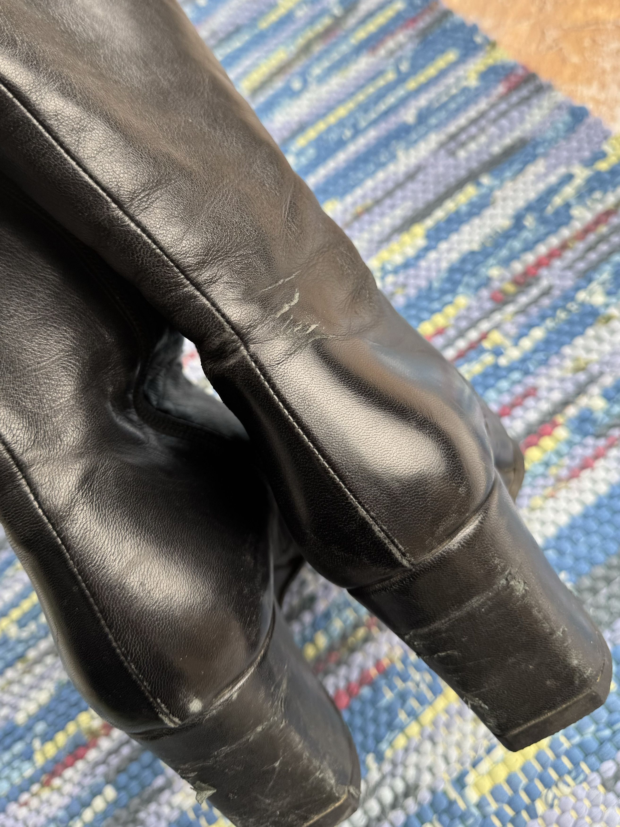 Vintage Vintage Leather Futuristic Boots A722D4(209) Size US 8 / IT 38 - 14 Thumbnail