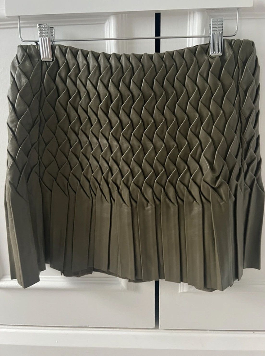 Other Khaki Jay Ahr leather skirt Size 25" / US 0 / IT 36 - 1 Thumbnail