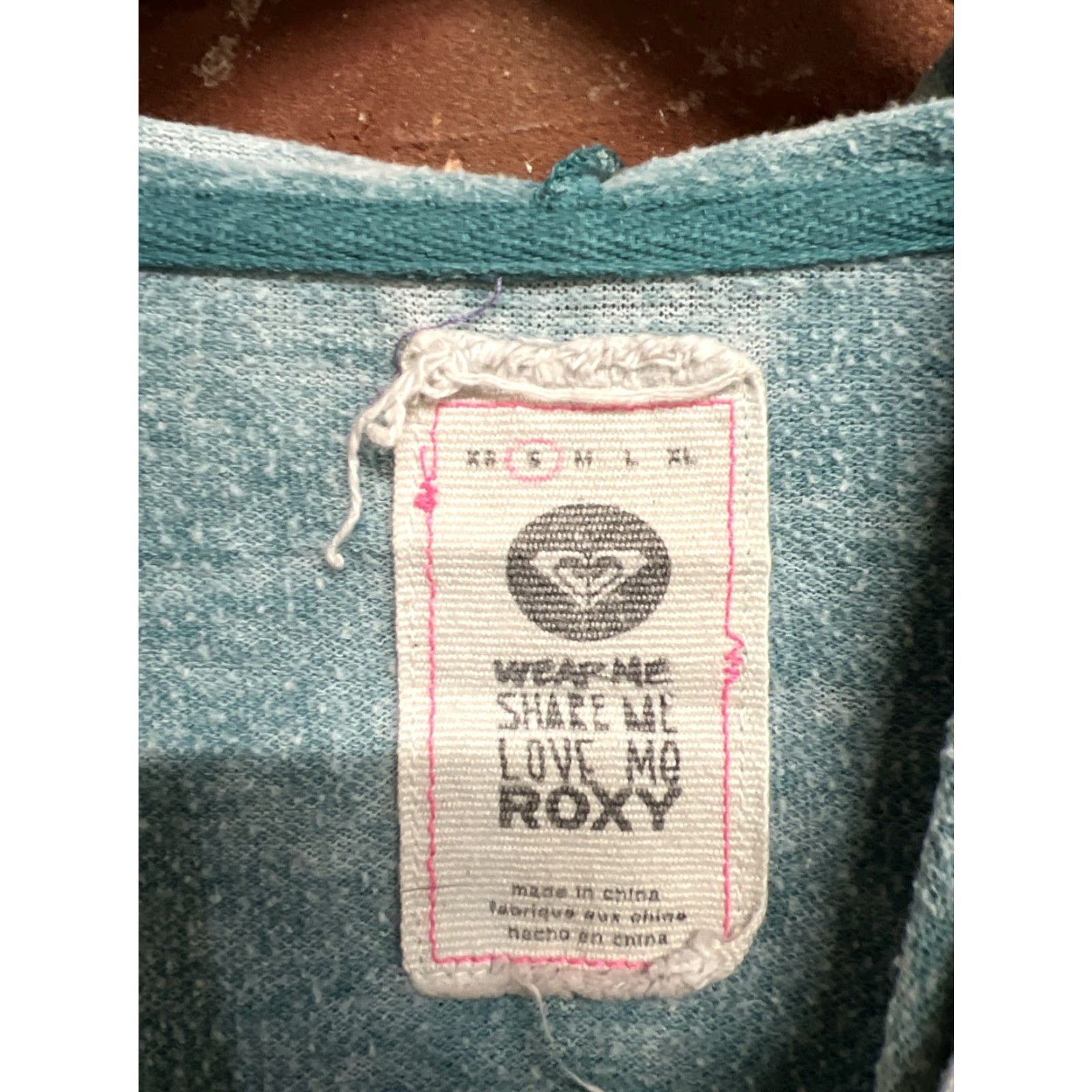 Vintage Roxy Womens Blue Hooded Pullover Sweater Size S Size S / US 4 / IT 40 - 3 Thumbnail