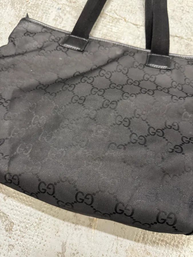 Gucci 2000s Gucci Black Monogram Handle Bag Size ONE SIZE - 6 Thumbnail