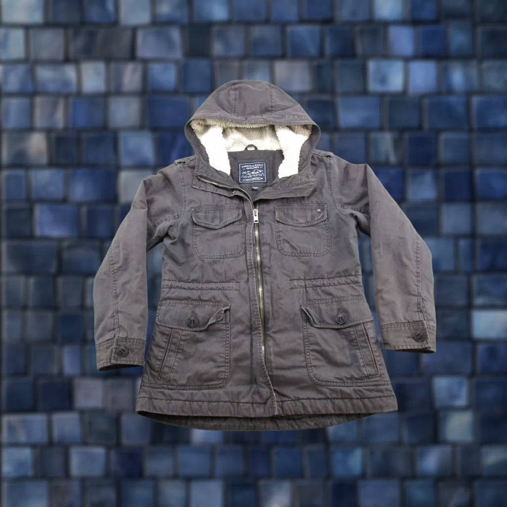American Eagle Outfitters American Eagle Outfitters Jacket Womens M Military Hooded Full Zip Gross Up Size M / US 6-8 / IT 42-44 - 1 Thumbnail