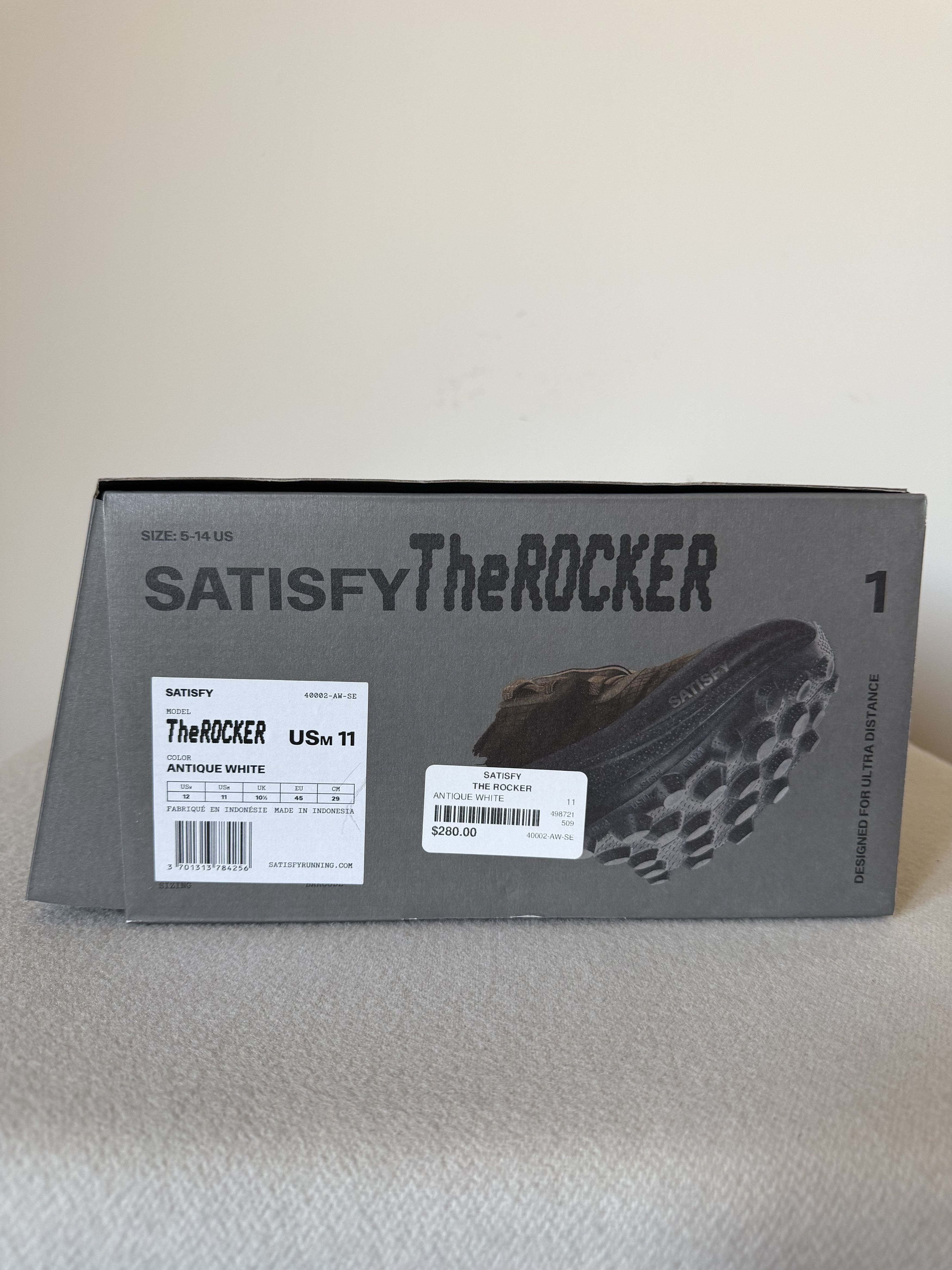 Satisfy Satisfy Running The Rocker Sneakers in Antique White Size US 11 / EU 44 - 8 Thumbnail