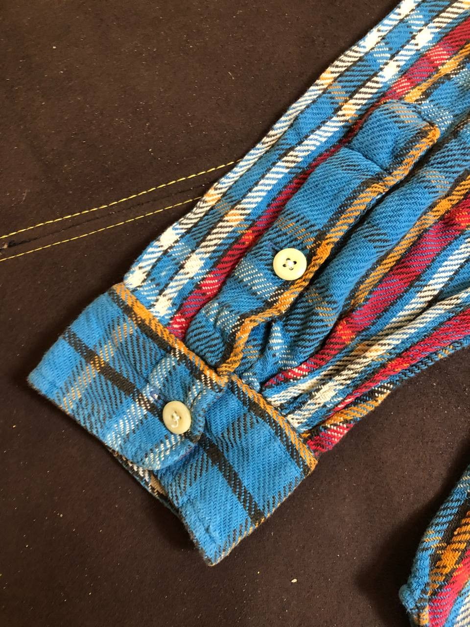 Polo Ralph Lauren Vintage Ralph Lauren Bright Plaid Heavy Button Up Shirt Size US L / EU 52-54 / 3 - 15 Thumbnail