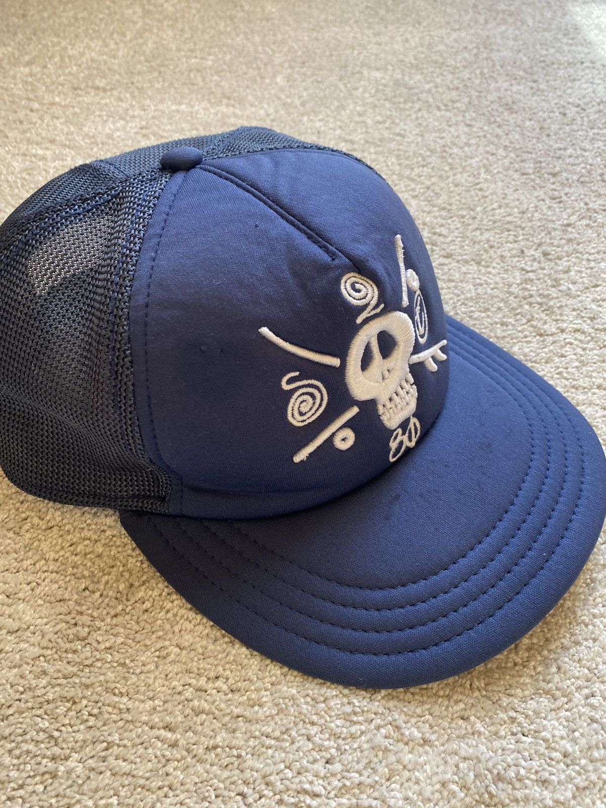 Stussy × Vintage STUSSY MESH CAP FREE CANVY Navy FOR MEN Used Size ONE SIZE - 3 Thumbnail