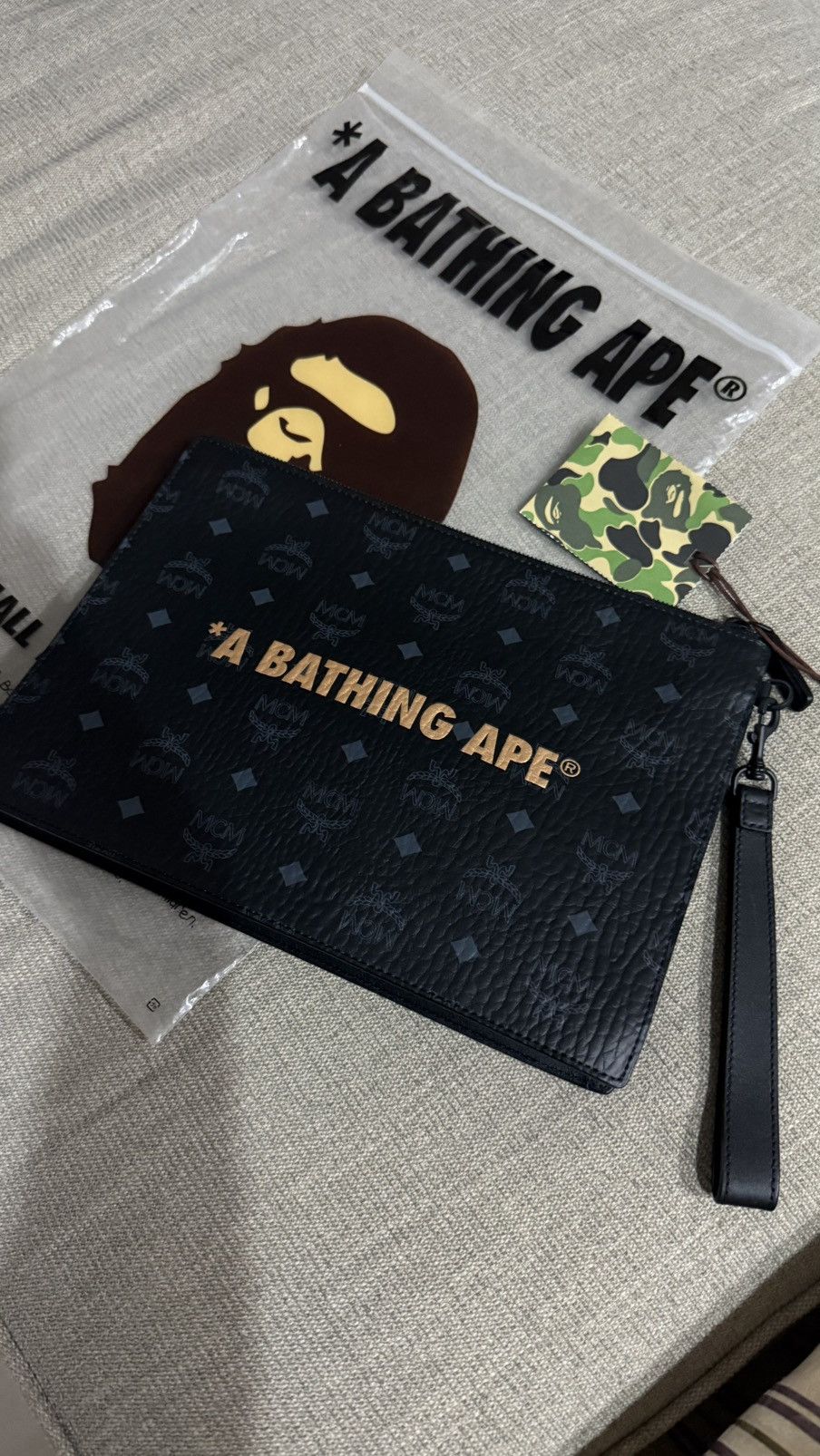 Bape × MCM Bape x MCM Pouch Size ONE SIZE - 3 Thumbnail