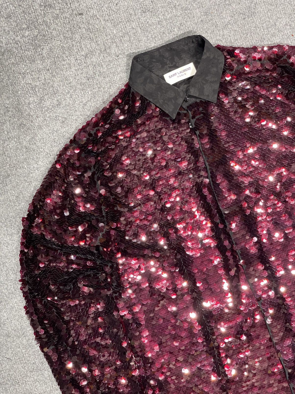 Saint Laurent Paris Saint Laurent Spring Summer 2018 Sequined Shirt Size US M / EU 48-50 / 2 - 5 Thumbnail