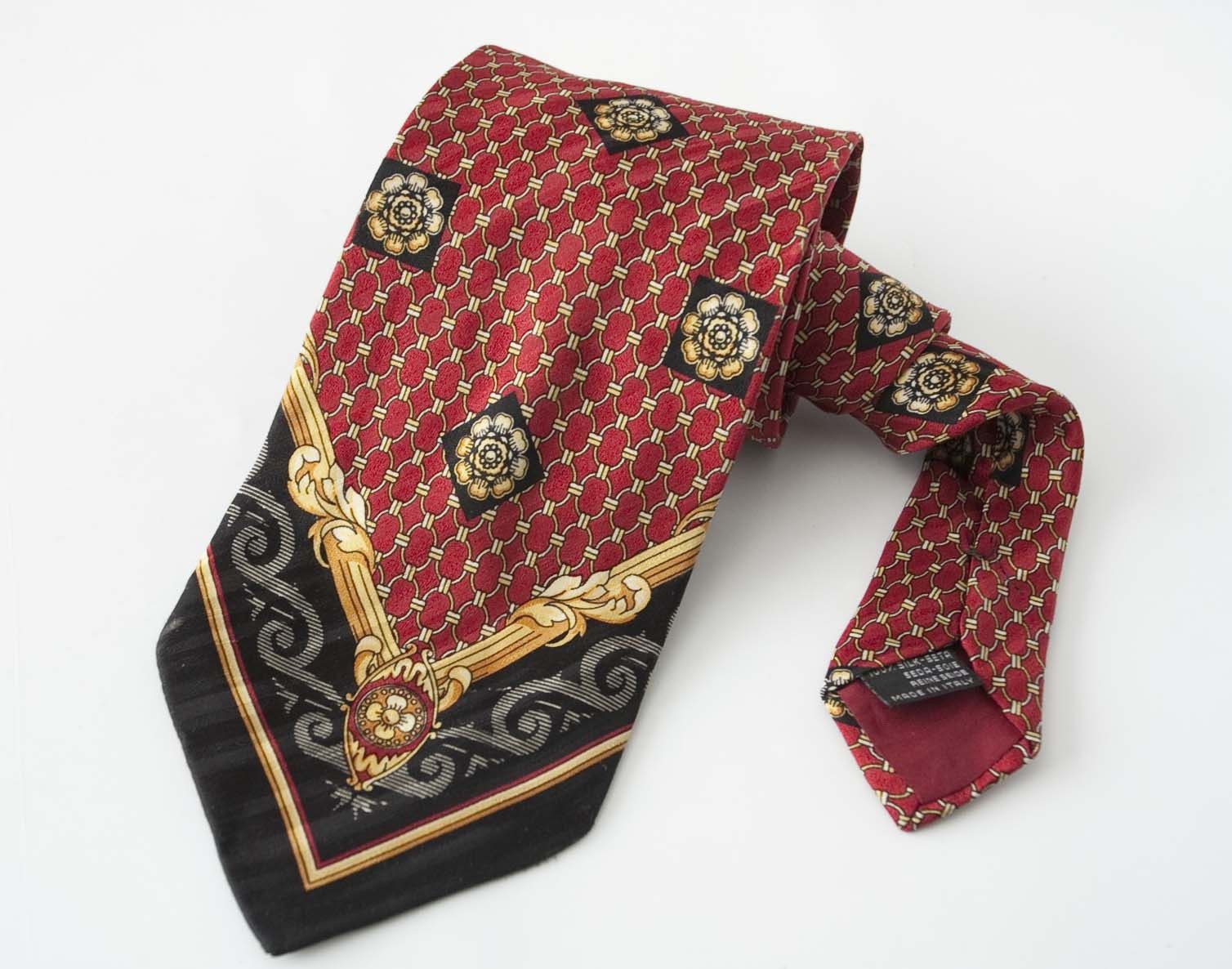 Other Luigi Bottinelli Tie Baroque 100% Silk Made in Italy Size ONE SIZE - 2 Thumbnail