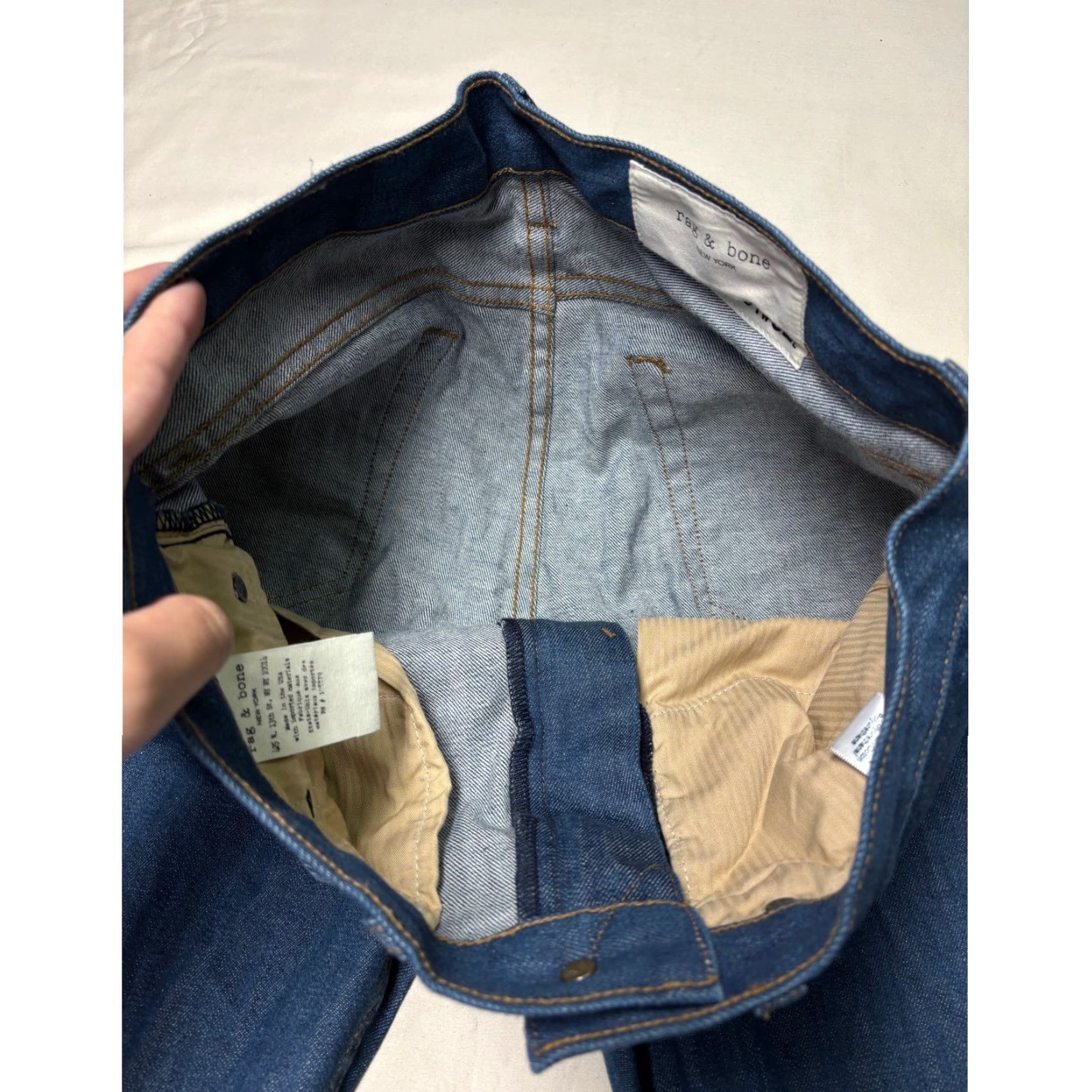 Rag & Bone rag & bone New York FIT 2 Slim Jeans 32W 31L Mens Denim Raw Slim 5-Pocket Hunt 90s style? Size US 32 / EU 48 - 4 Thumbnail