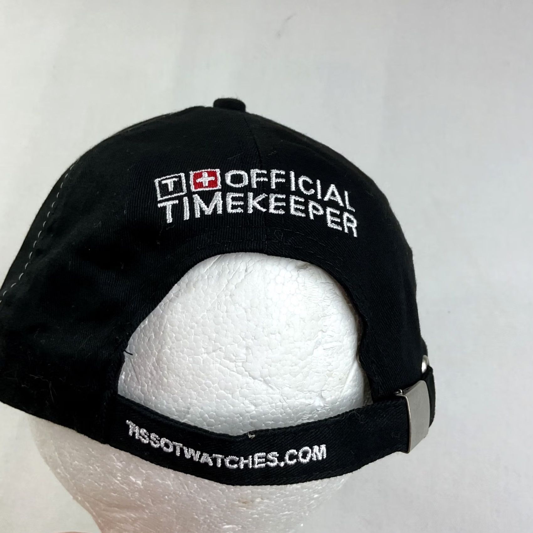 Tissot Hat Baseball Official Timekeeper Swiss Watches Black White Red Adjustable Unisex Adults, Men's — image 6 of 6