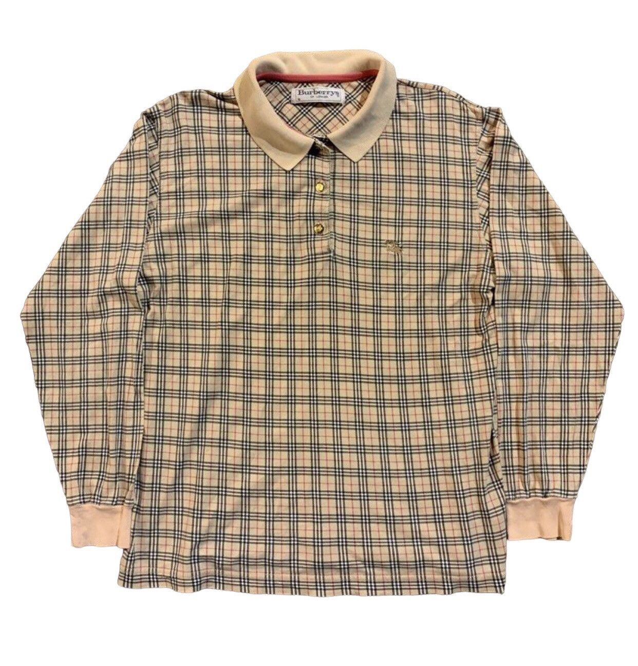 image of Vintage Burberry Nova Check Shirt in Checkered, Men's (Size Small)