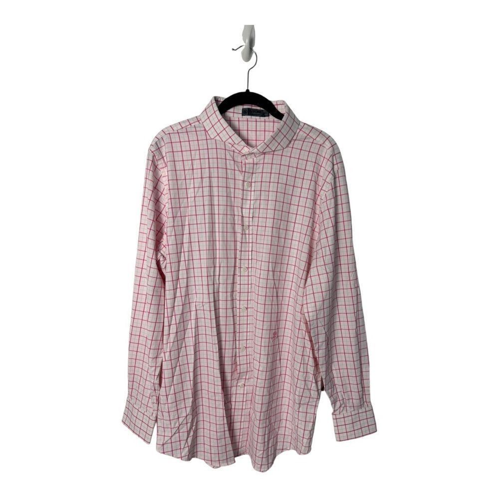 Other G/FORE SZ XL pink and white checkered button down shirt Size US XL / EU 56 / 4 - 1 Thumbnail