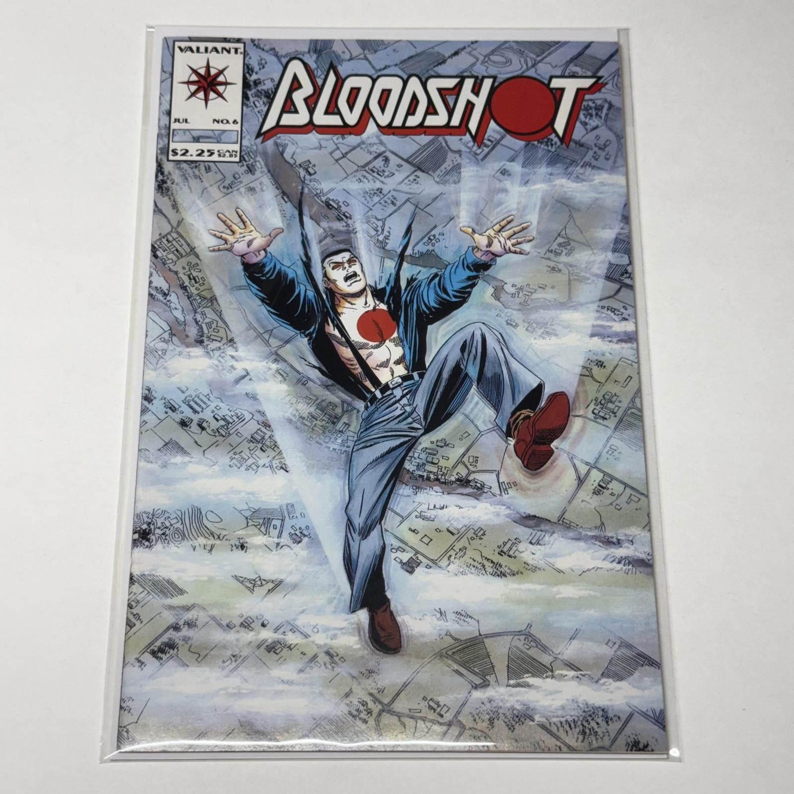 Designer VTG Valiant BLOODSHOT Vol. 1 #6 JUL 1993 GEM Grade Ready Size ONE SIZE - 1 Thumbnail