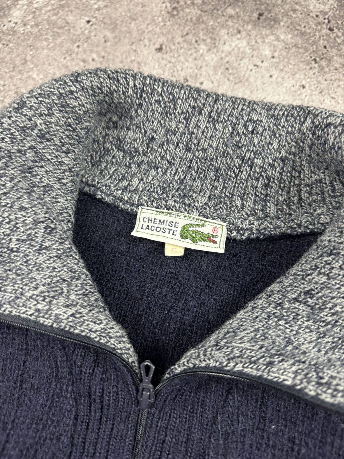 Lacoste ❄️Lacoste Chemise Vintage Made in France 1/4 Zip Knit Sweater Size US L / EU 52-54 / 3 - 6 Thumbnail
