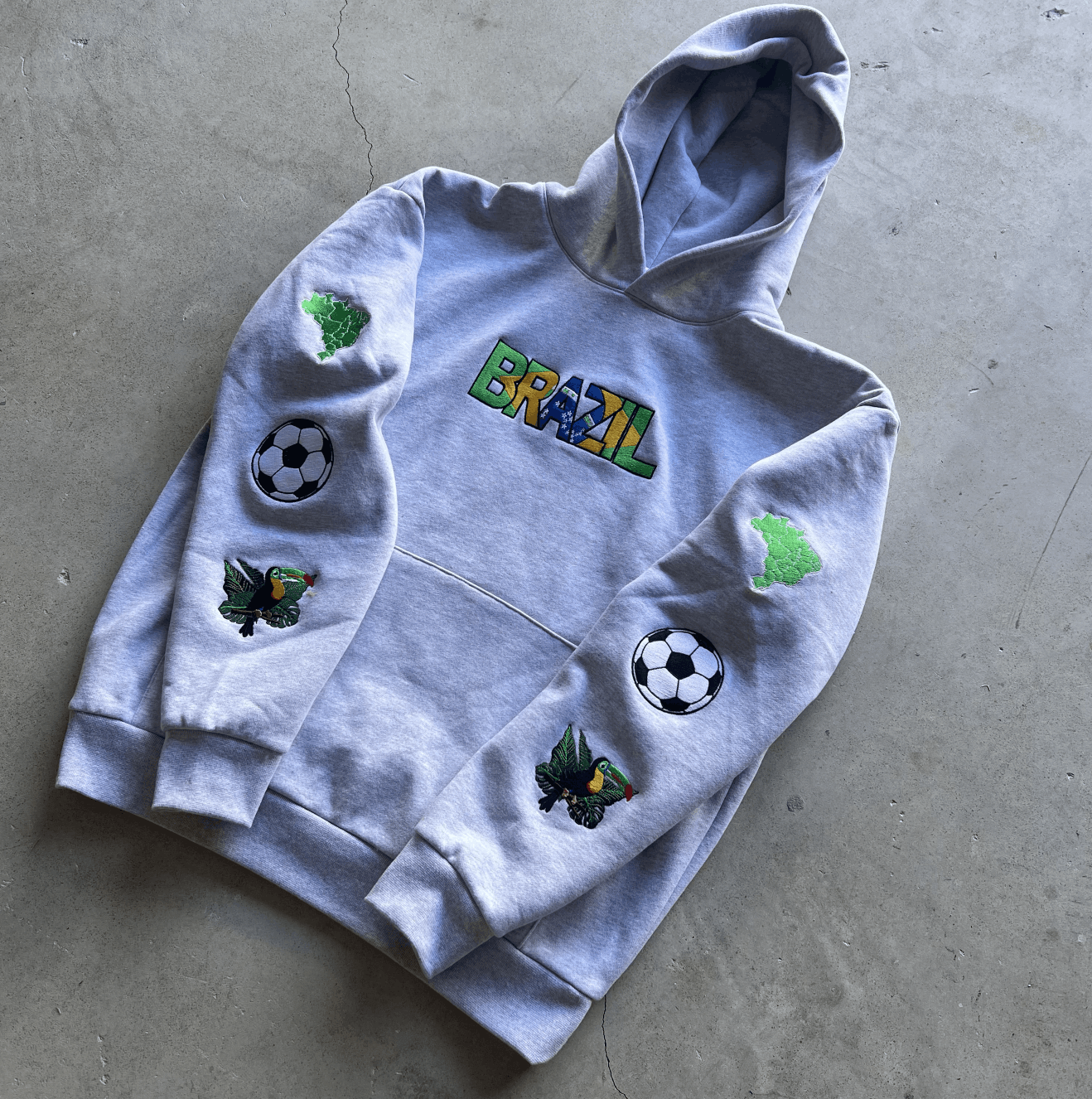 Prolific Brazil Brasil Hoodie All over Embroidered Size US S / EU 44-46 / 1 - 4 Thumbnail