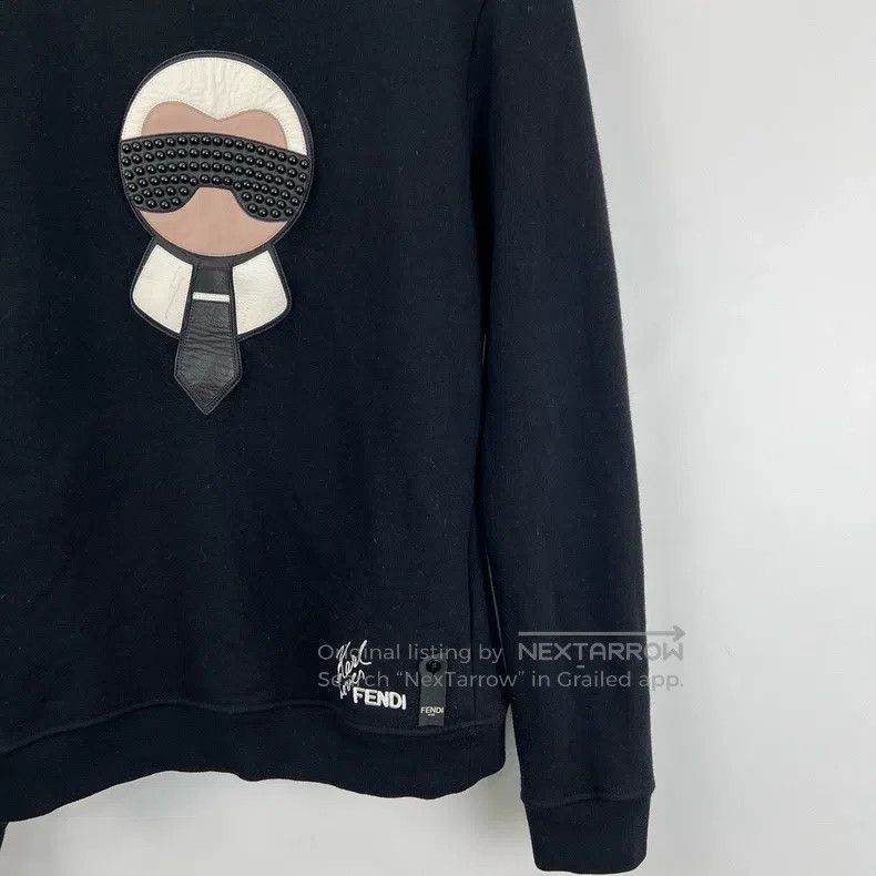 Fendi Fendi Karl Lagerfeld pattern embroidered logo sweatshirt Size US M / EU 48-50 / 2 - 5 Thumbnail