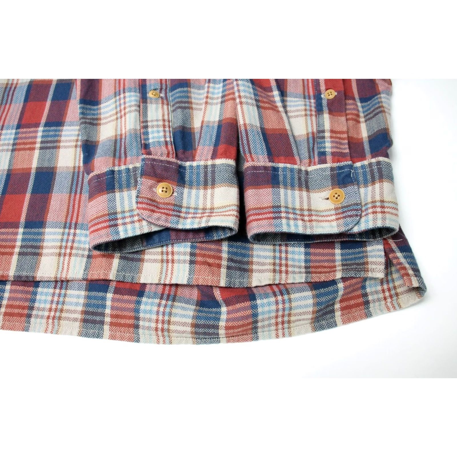 J.Crew J. CREW Shirt Men's LARGE Pullover Flannel Plaid Half Button Spread Shirt Mens Large Multicoloured Plaid Casual Winter Spring Summer Autumn Size US L / EU 52-54 / 3 - 6 Thumbnail