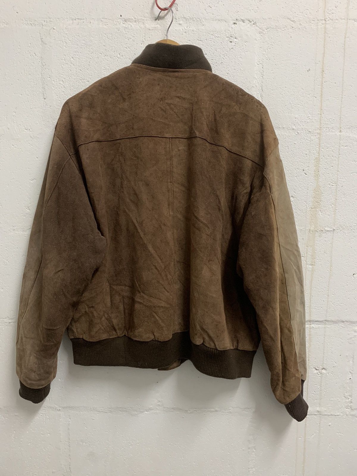 Vintage Vintage 80s Suede Leather Jacket Distressed Size US L / EU 52-54 / 3 - 5 Thumbnail