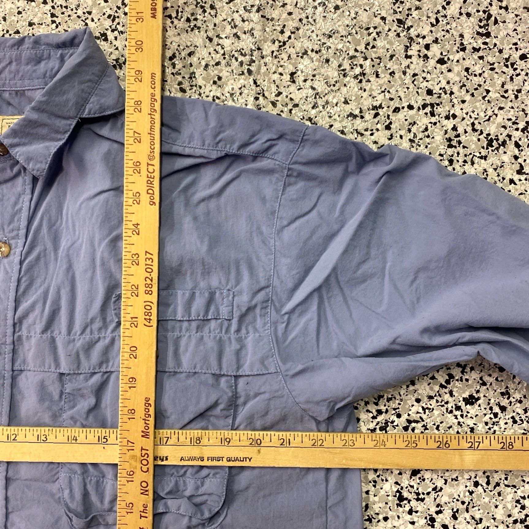 Vintage VINTAGE L.L. Bean Sportif Shirt Mens M Blue Outdoor Fishing N/A Size US M / EU 48-50 / 2 - 4 Thumbnail