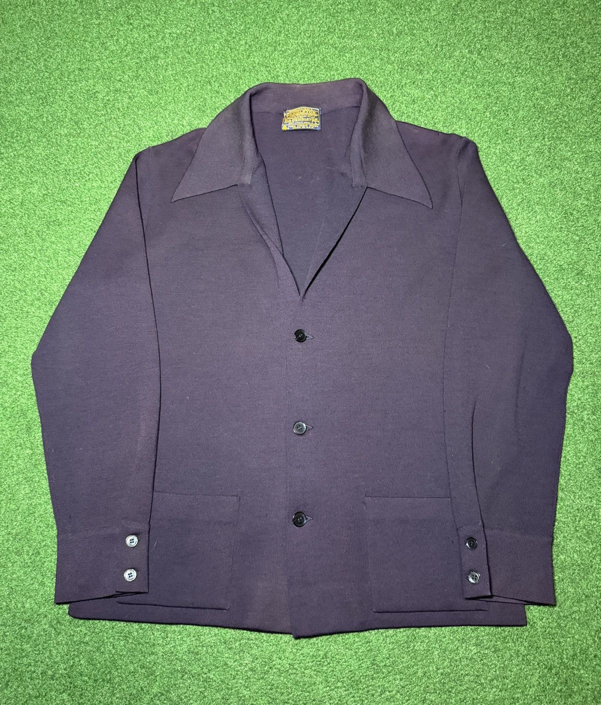 Pendleton Vintage 70s Pendleton Purple Wool Carigan Large Sweater Size US L / EU 52-54 / 3 - 1 Thumbnail