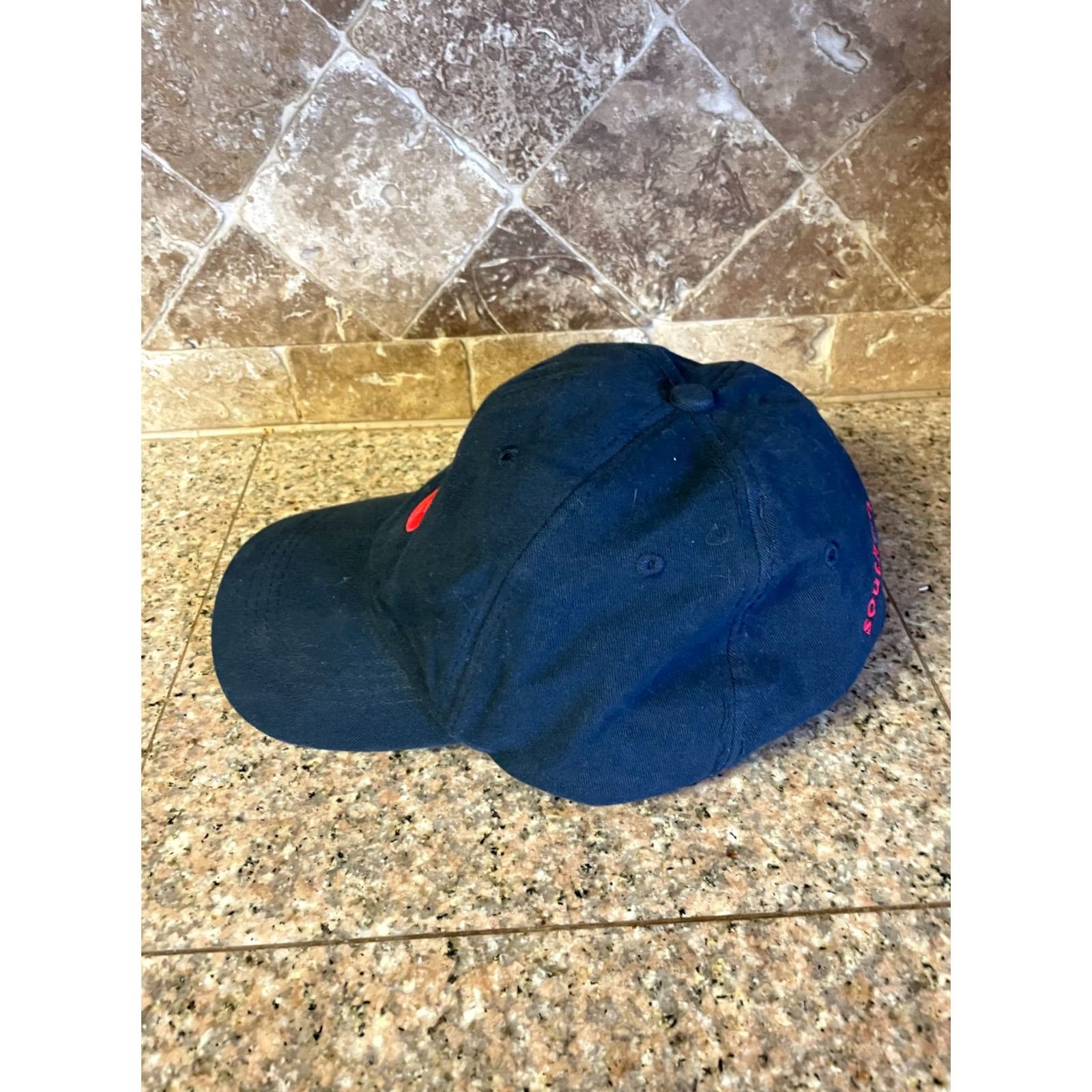 Vintage Southern Marsh Signature Duck Logo Baseball Cap Hat Adjustable Navy Blue Mens Cap Size ONE SIZE - 2 Thumbnail