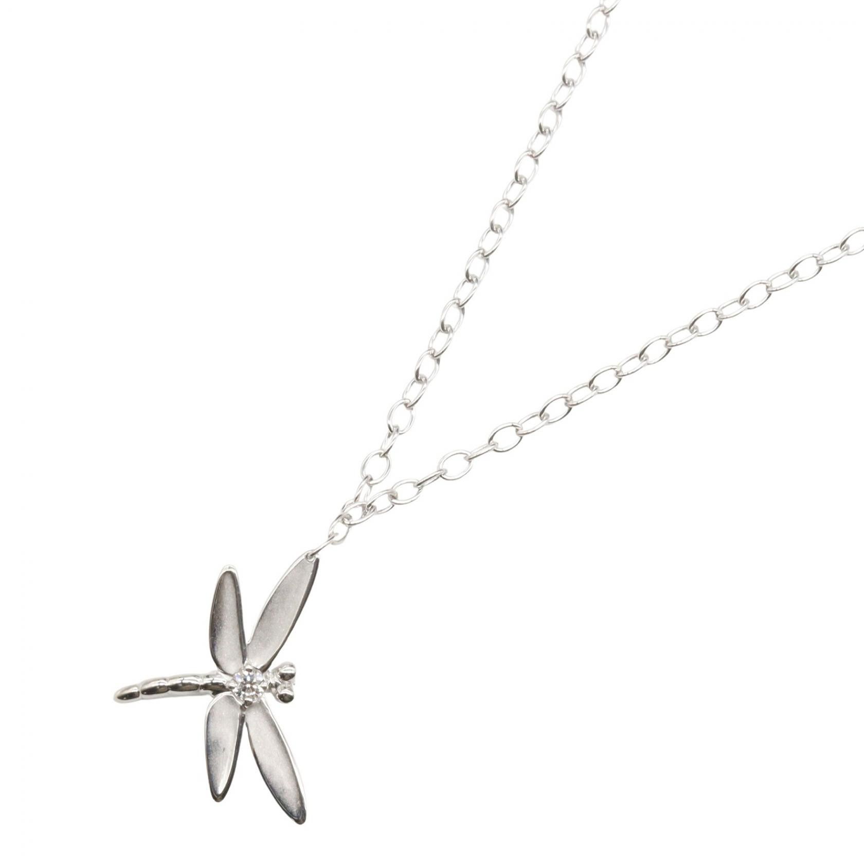 Tiffany & Co. Tiffany & Co. Tiffany & Co Diamond Dragonfly Au750 Necklace Precious Metal Necklace DUTY FREE for USA Size ONE SIZE - 1 Thumbnail