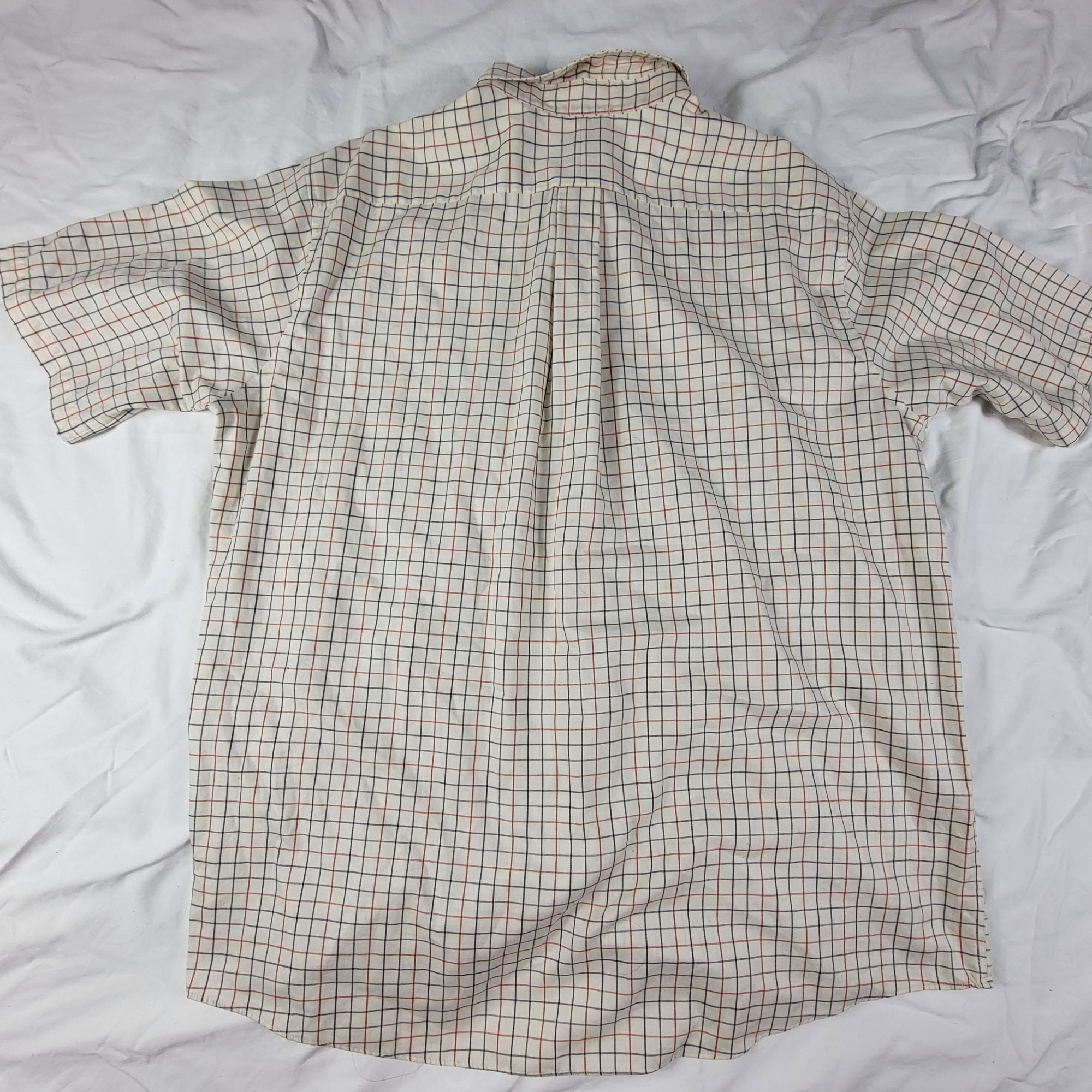 L.L. Bean LL Bean Mens XL Beige Wrinkle Resistant Plaid Button Down Sh Size US XL / EU 56 / 4 - 2 Thumbnail