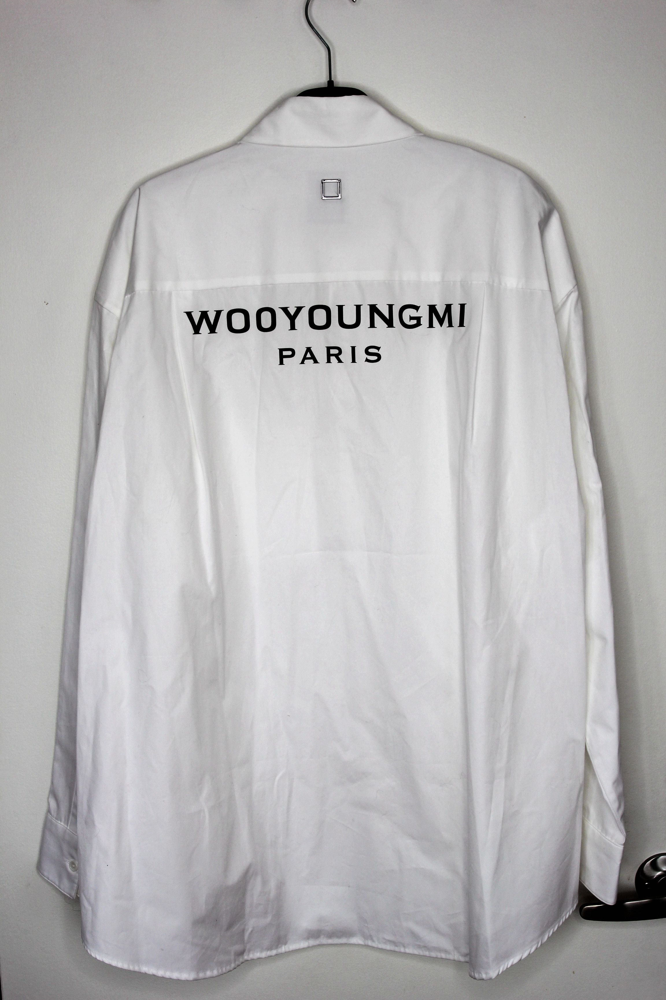 Wooyoungmi BNWT AW24 WOOYOUNGMI POPLIN BACK LOGO SHIRT 50 Size US M / EU 48-50 / 2 - 3 Thumbnail
