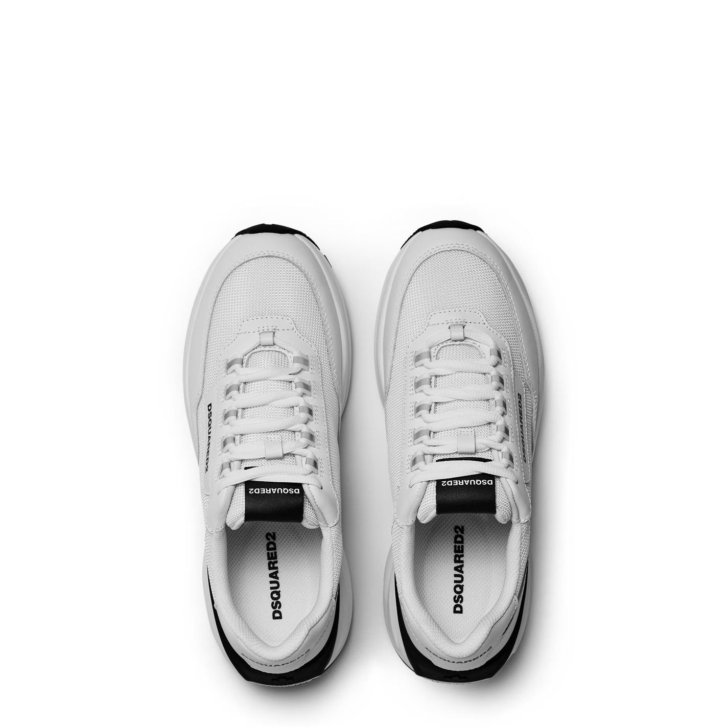 Dsquared2 o1g2r1mq0426 Leather Dash Sneakers in White Size US 10.5 / EU 43-44 - 6 Thumbnail