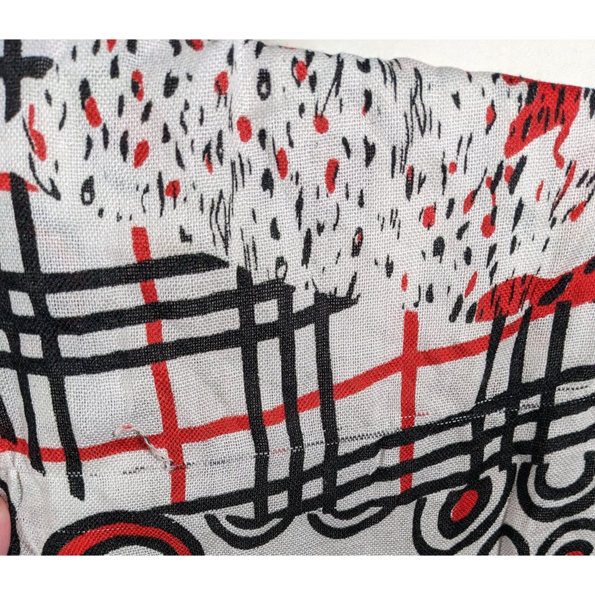 Other Abstract Punk Red White And Black Pashmina Scarf Size ONE SIZE - 10 Thumbnail