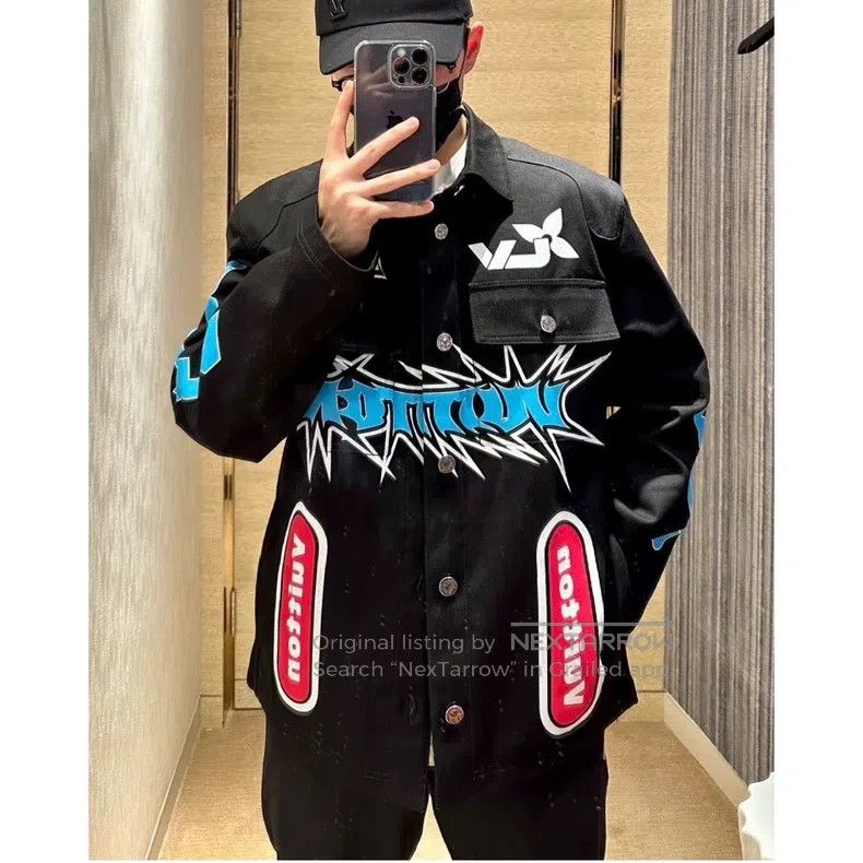 Louis Vuitton Louis Vuitton Graffiti logo print denim jacket Size US M / EU 48-50 / 2 - 6 Thumbnail