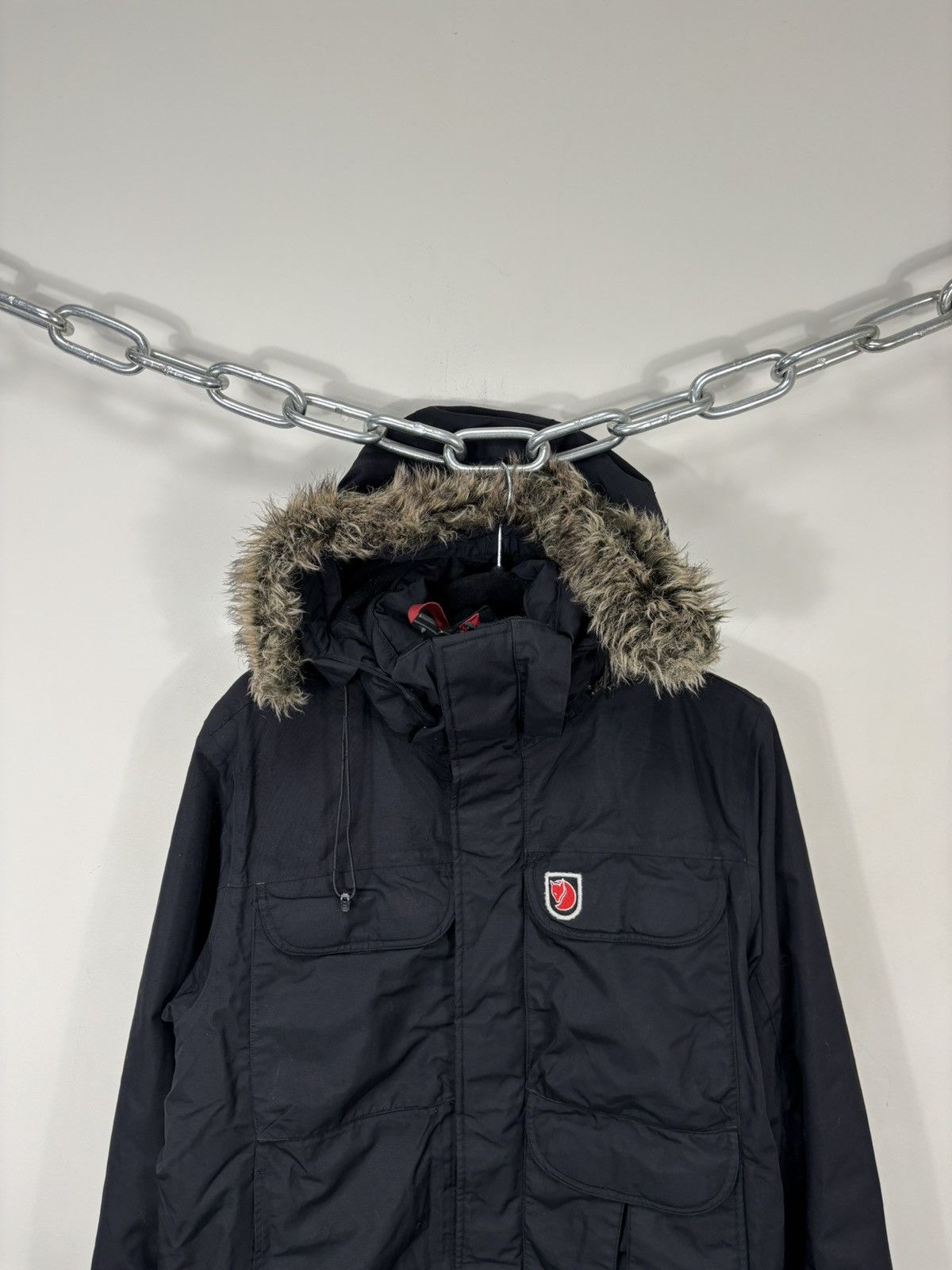 Fjallraven Fjallraven Kodiak Men’s Hydratic Black Hooded Parka Jacket Size US S / EU 44-46 / 1 - 4 Thumbnail