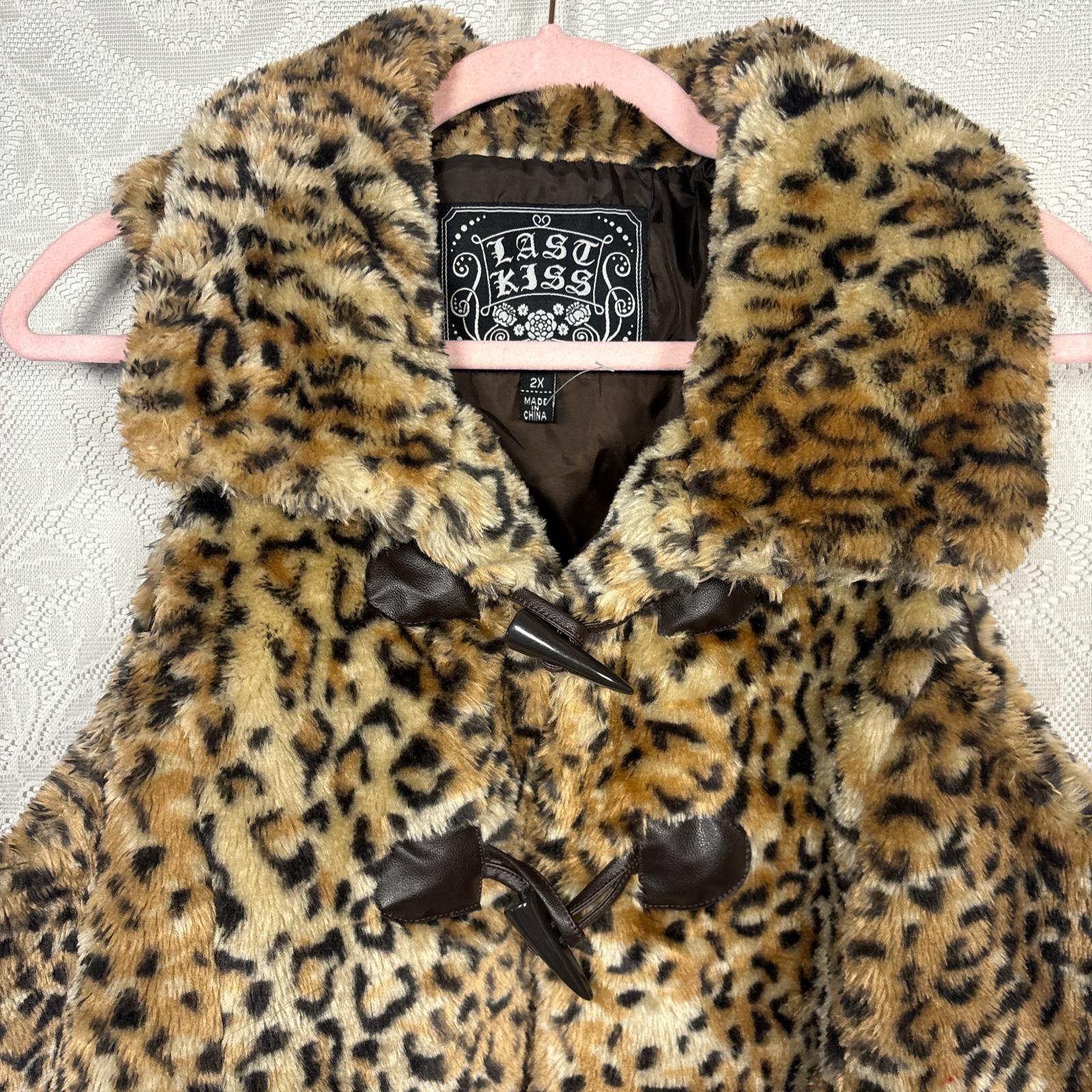 Other vintage fur cheetah print fashion vest Size XXL / US 16-18 / IT 52-54 - 3 Thumbnail