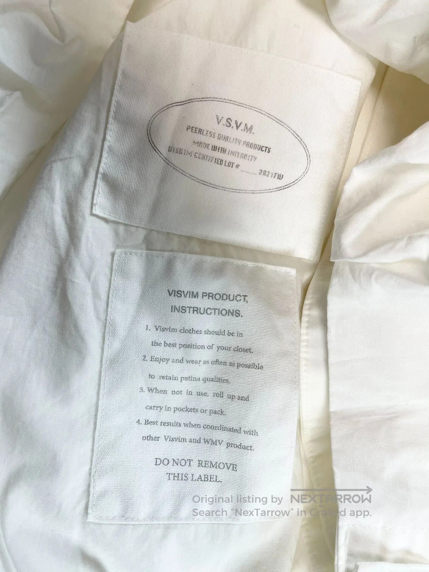 Visvim visvim four winds coat in white. Size US L / EU 52-54 / 3 - 3 Thumbnail