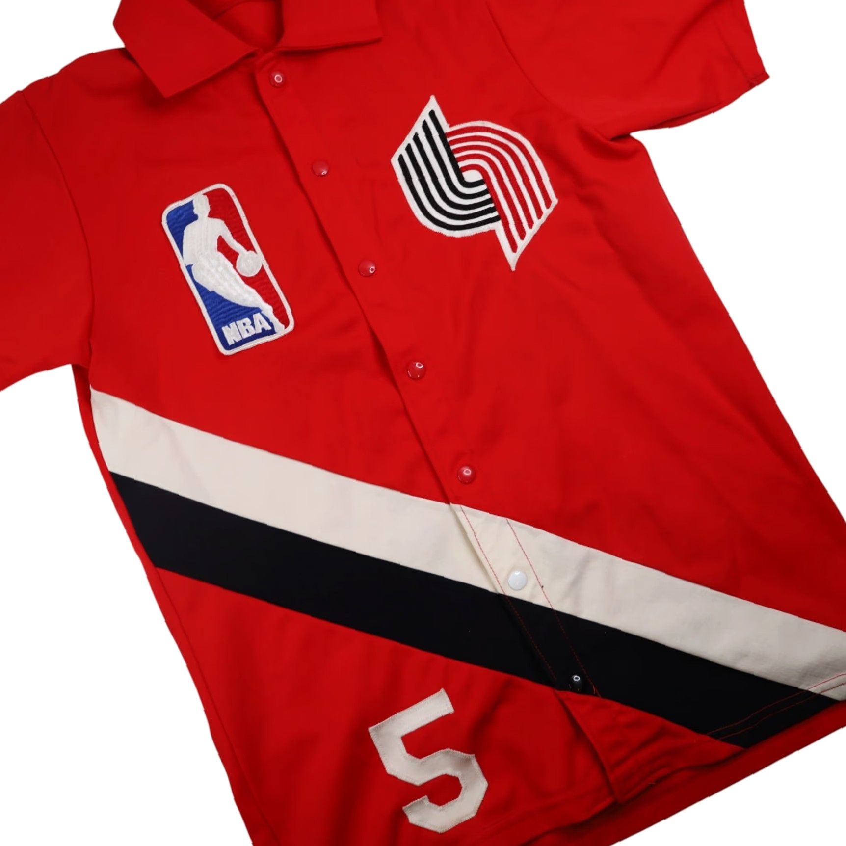 Vintage VINTAGE Medalist Portland Blazers Warm Up Shooter Jersey Mens M Red 1983-84 Game Worn Size US M / EU 48-50 / 2 - 3 Thumbnail