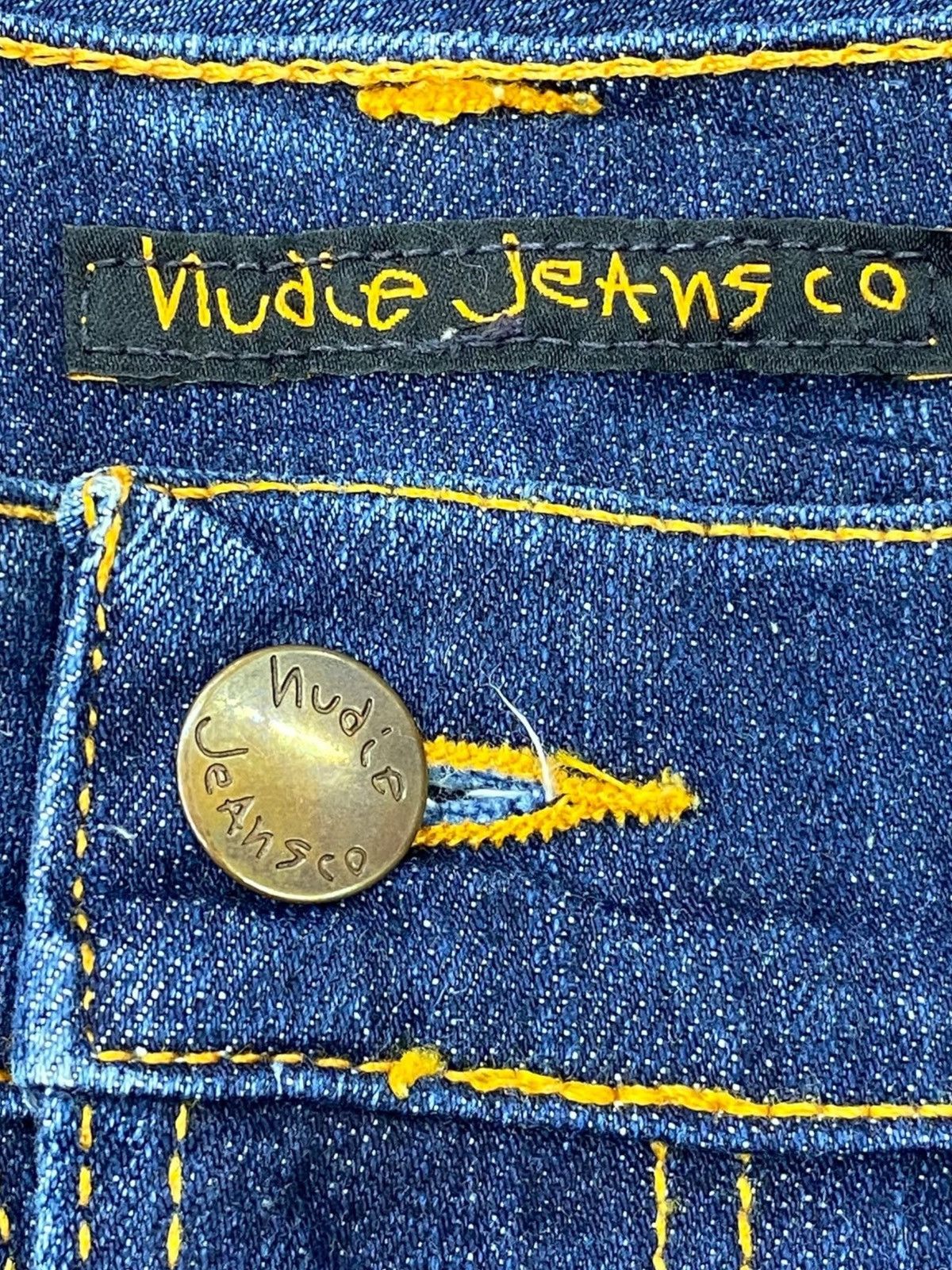 Nudie Jeans Nudie Jeans Dark Blue Wash Style Straight Leg Jeans Size US 28 / EU 44 - 10 Thumbnail
