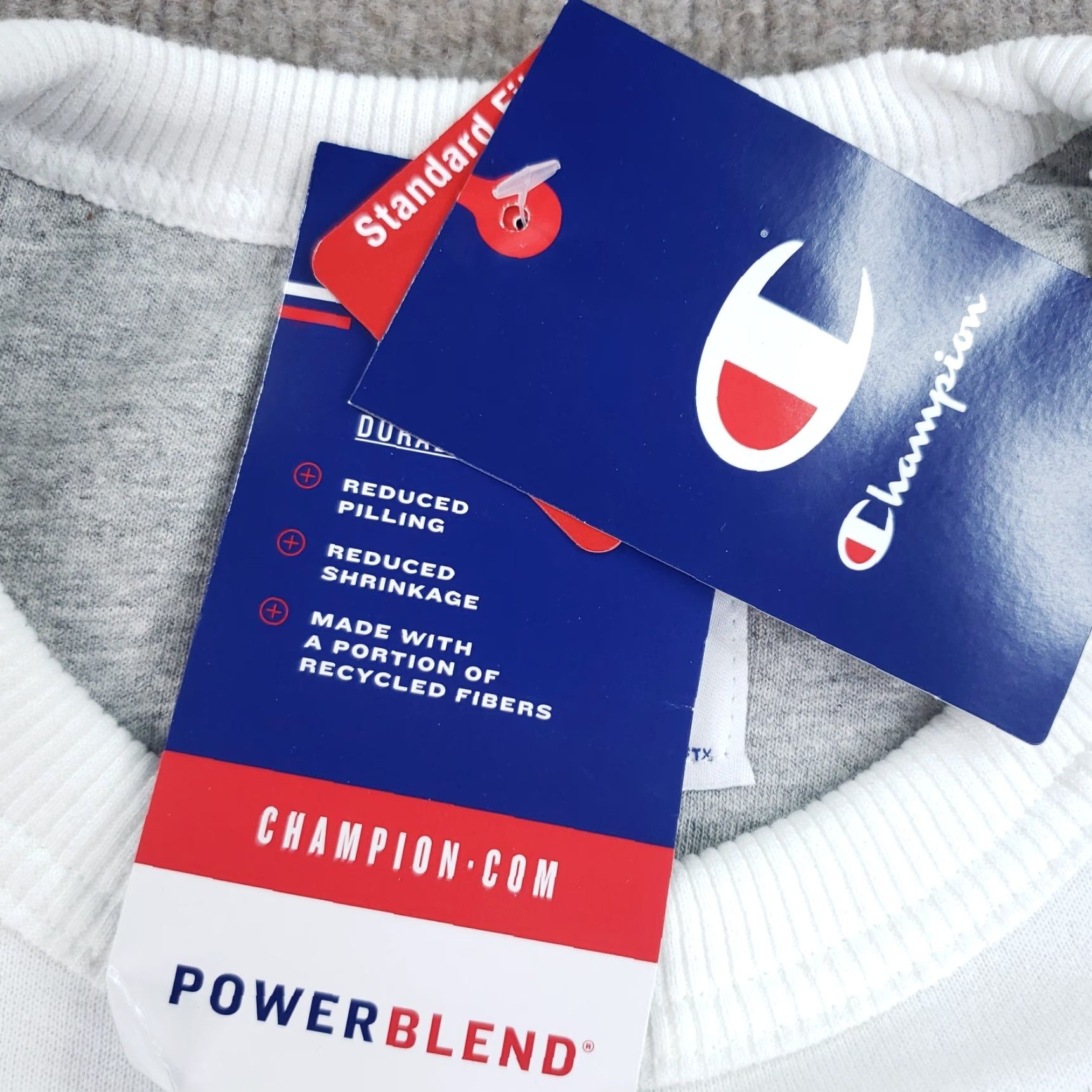 Champion Champion Sweatshirt Men Medium White Crew Neck Long Sleeve Casual Paint Splatter Size US M / EU 48-50 / 2 - 7 Thumbnail