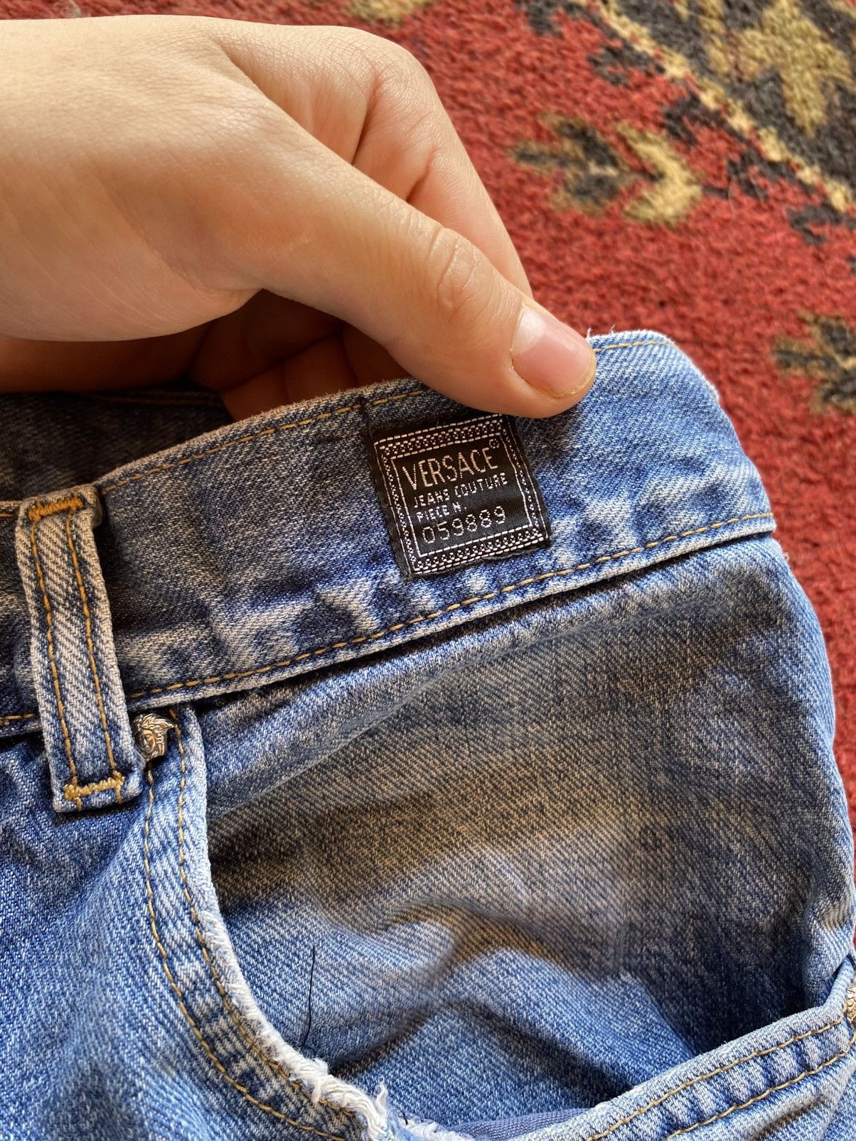Versace Vintage Versace Jeans Distessed dirty Balenciaga Style Size US 38 / EU 54 - 13 Thumbnail