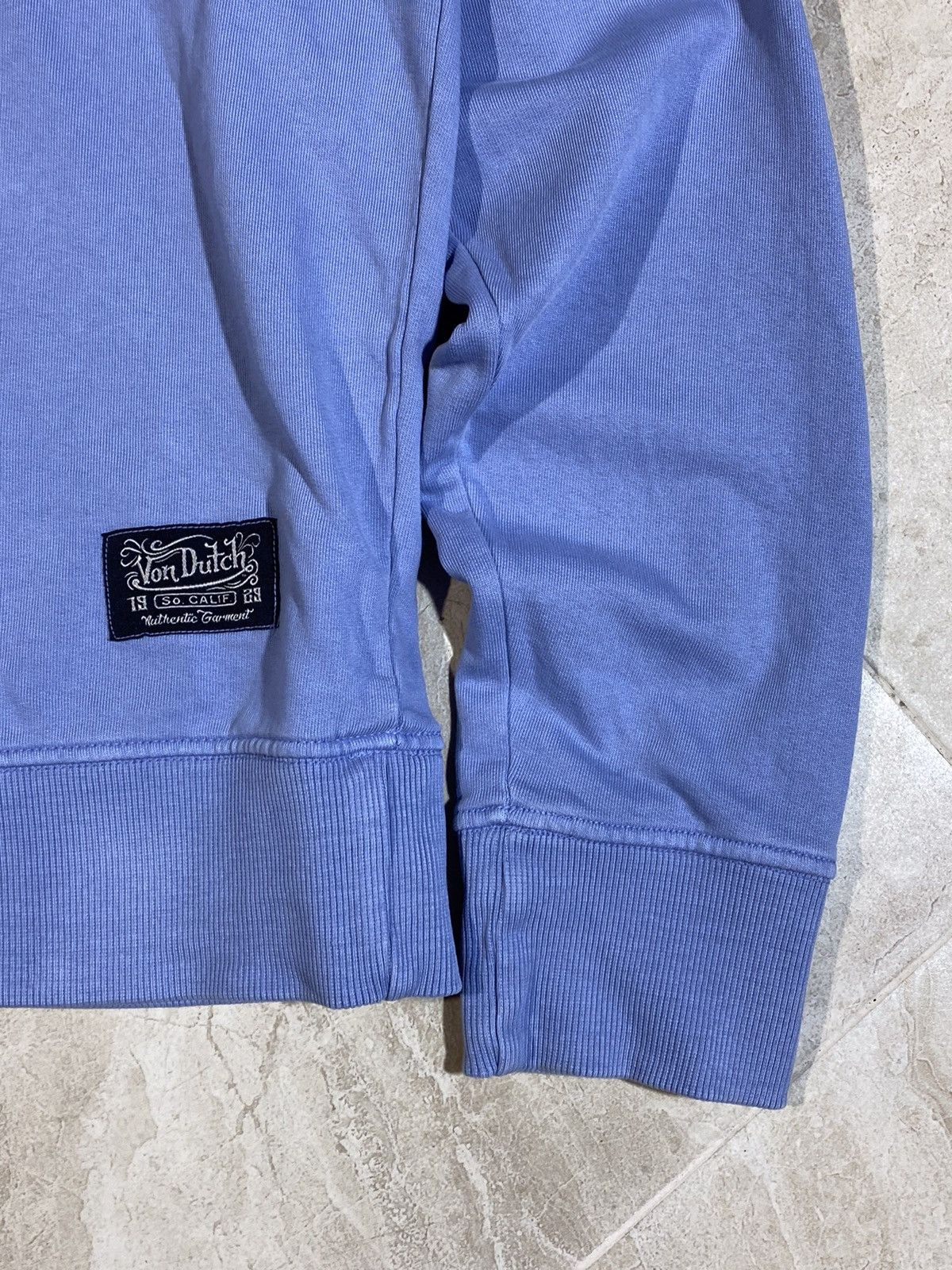 Von Dutch 🔥 00s VON DUTCH CREWNECK SWEATSHIRT SKY BLUE Y2K STYLE 🔥 Size US L / EU 52-54 / 3 - 4 Thumbnail