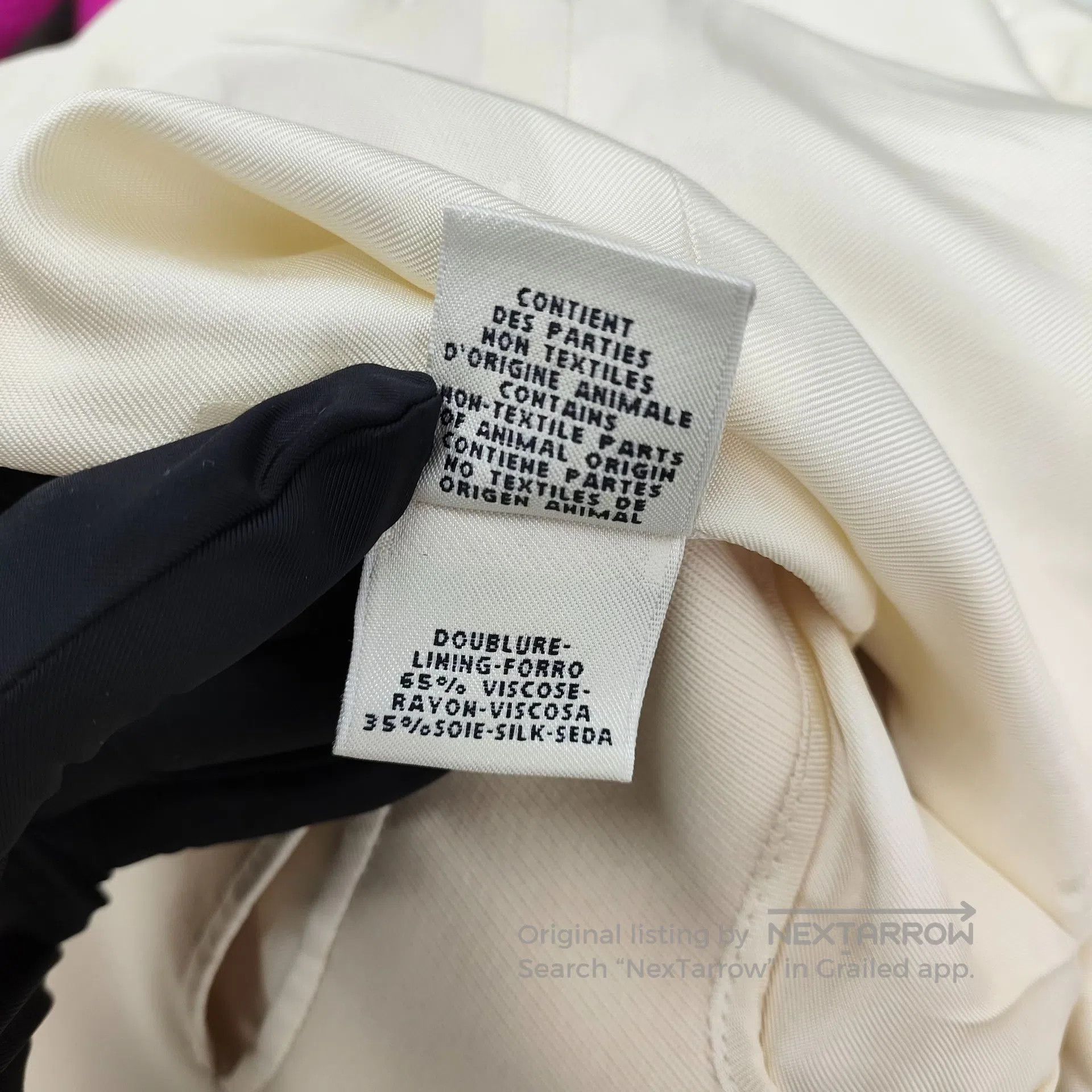 Hermes Hermes Off-white Lapel Long-sleeve Wool Long Coat Size 36| Size XS / US 0-2 / IT 36-38 - 5 Thumbnail